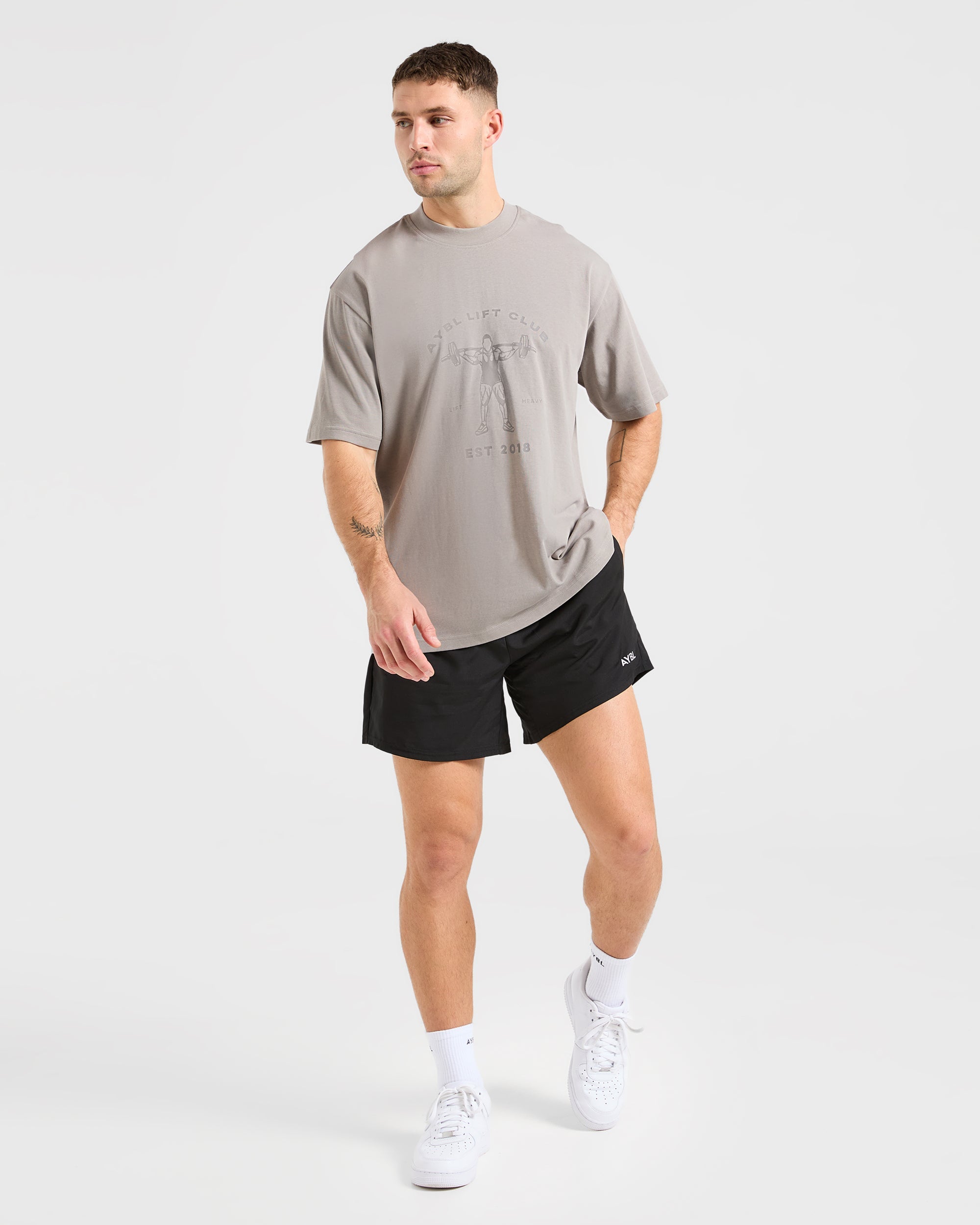 Lift Club Oversized T Shirt - Fog