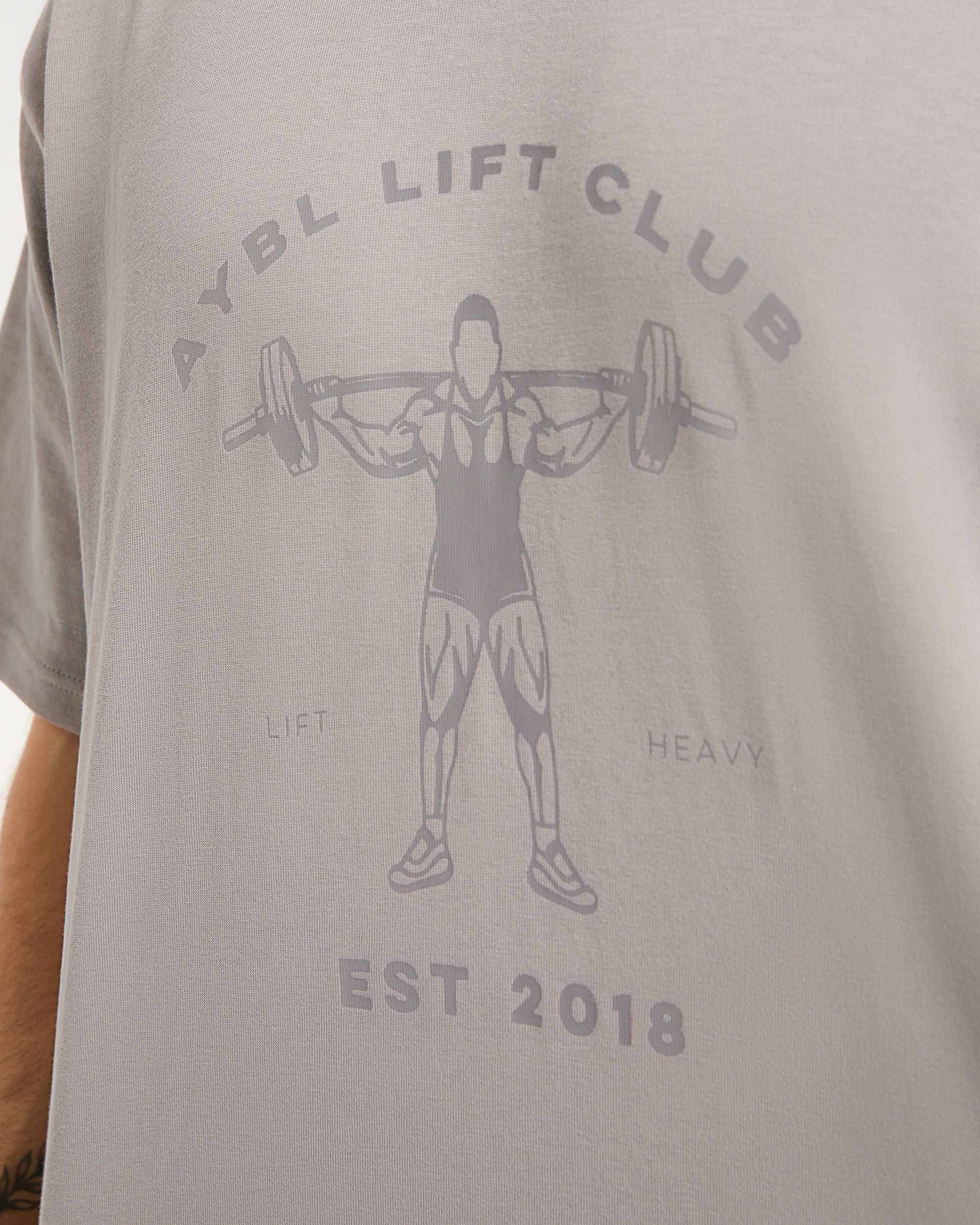 Lift Club Oversized T Shirt - Fog