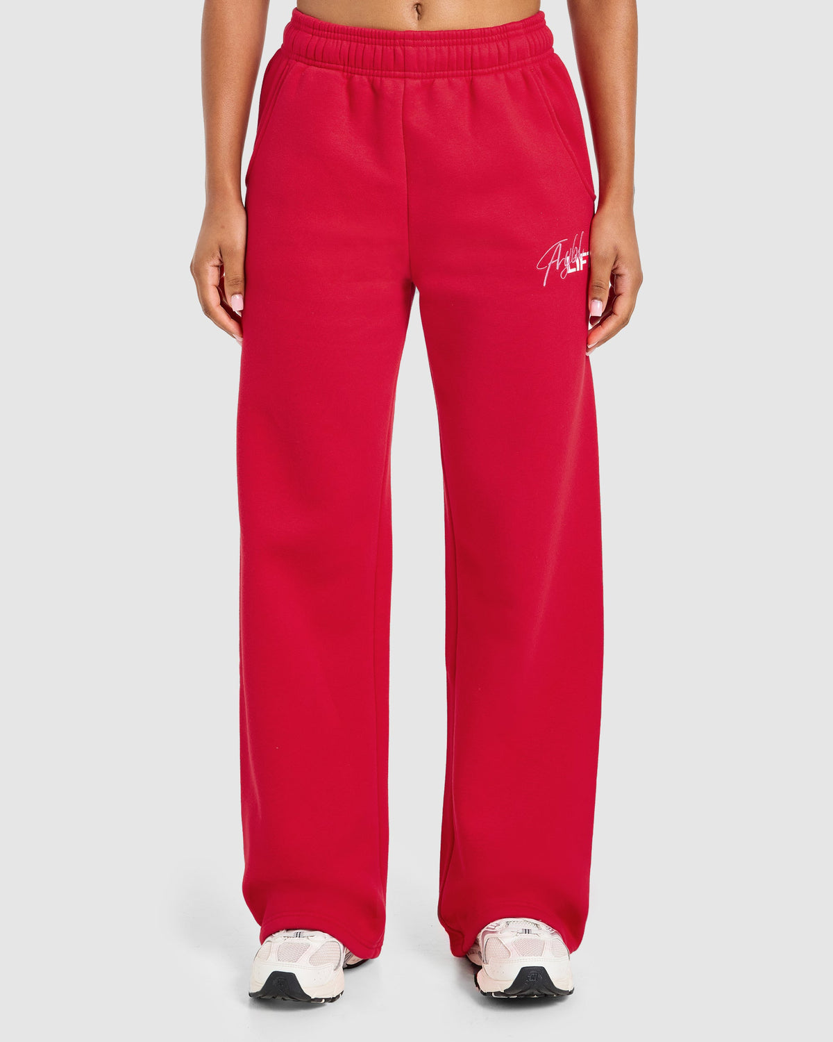 Lift Graphic 2.0 Oversized Straight Leg Joggers - Rouge