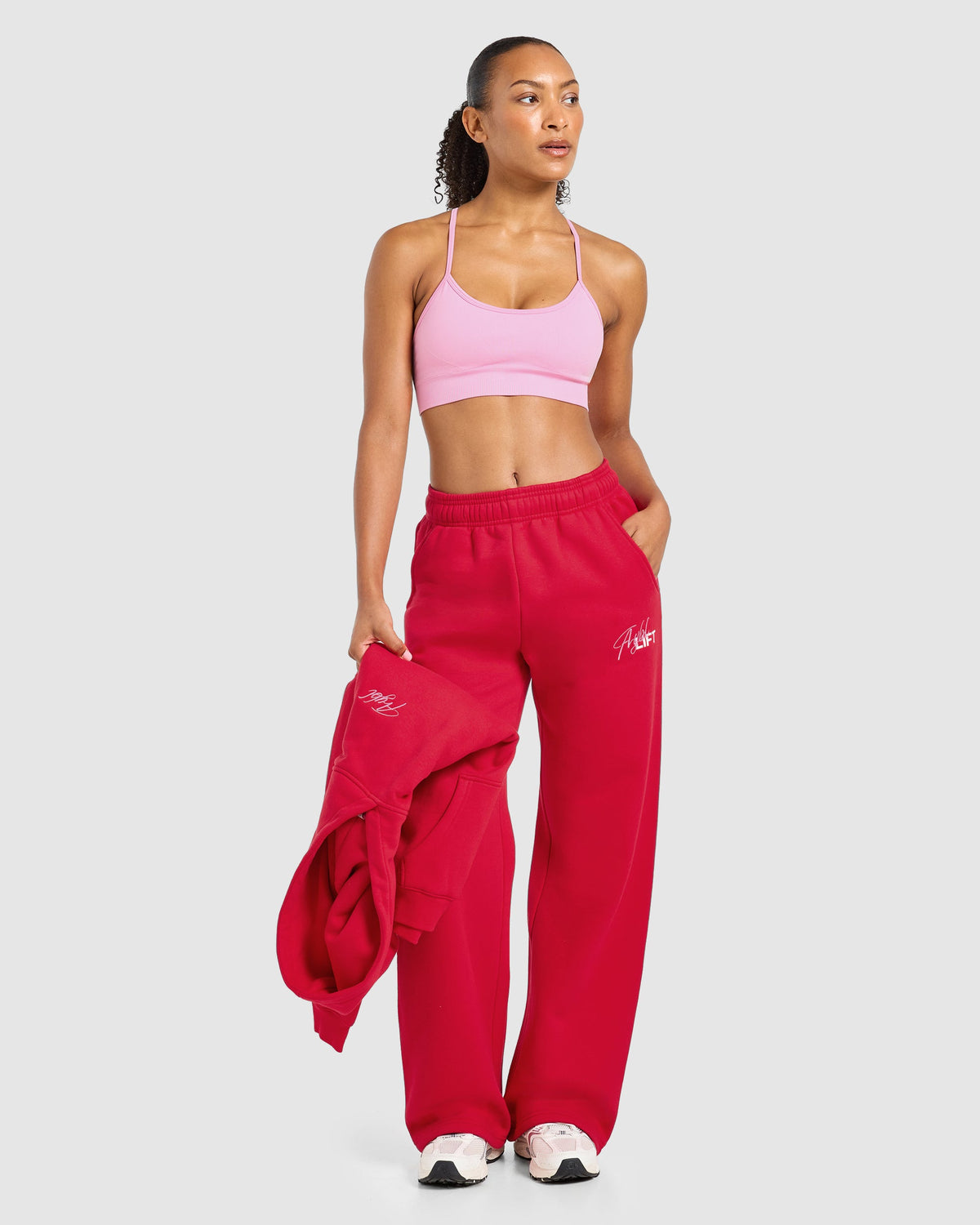 Lift Graphic 2.0 Oversized Straight Leg Joggers - Rouge