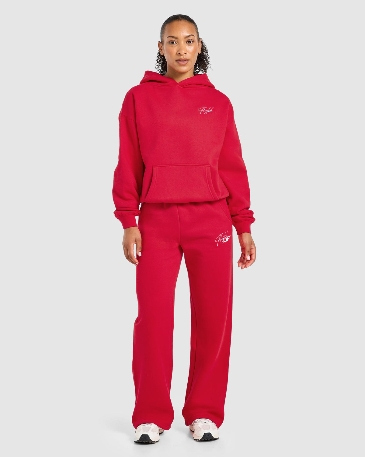 Lift Graphic 2.0 Oversized Straight Leg Joggers - Rouge