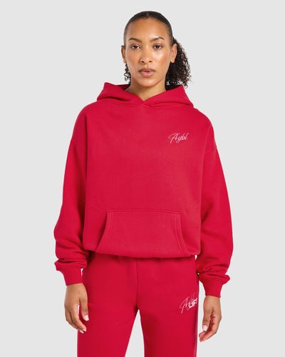 Lift Graphic 2.0 Oversized Hoodie - Rouge