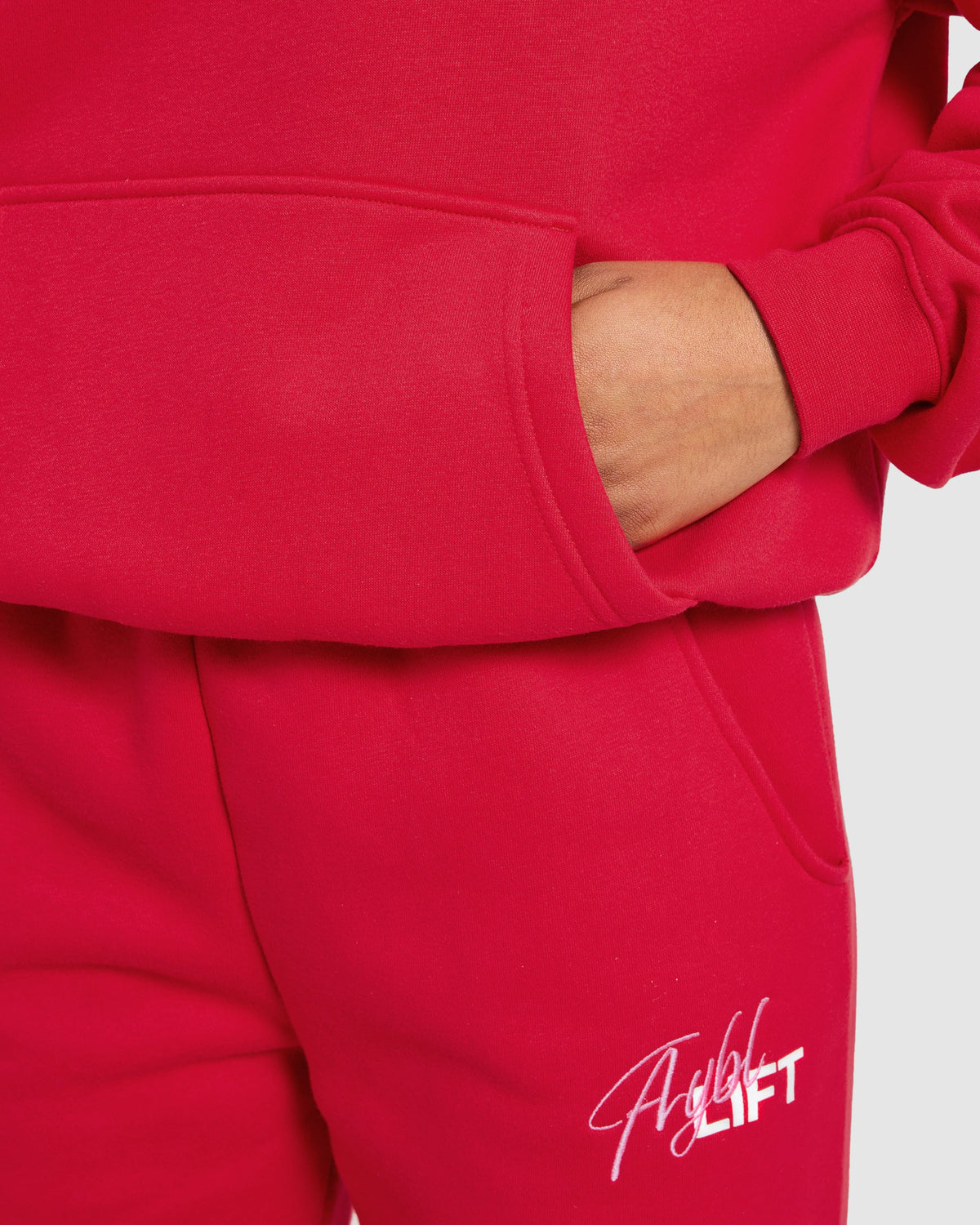 Lift Graphic 2.0 Oversized Hoodie - Rouge