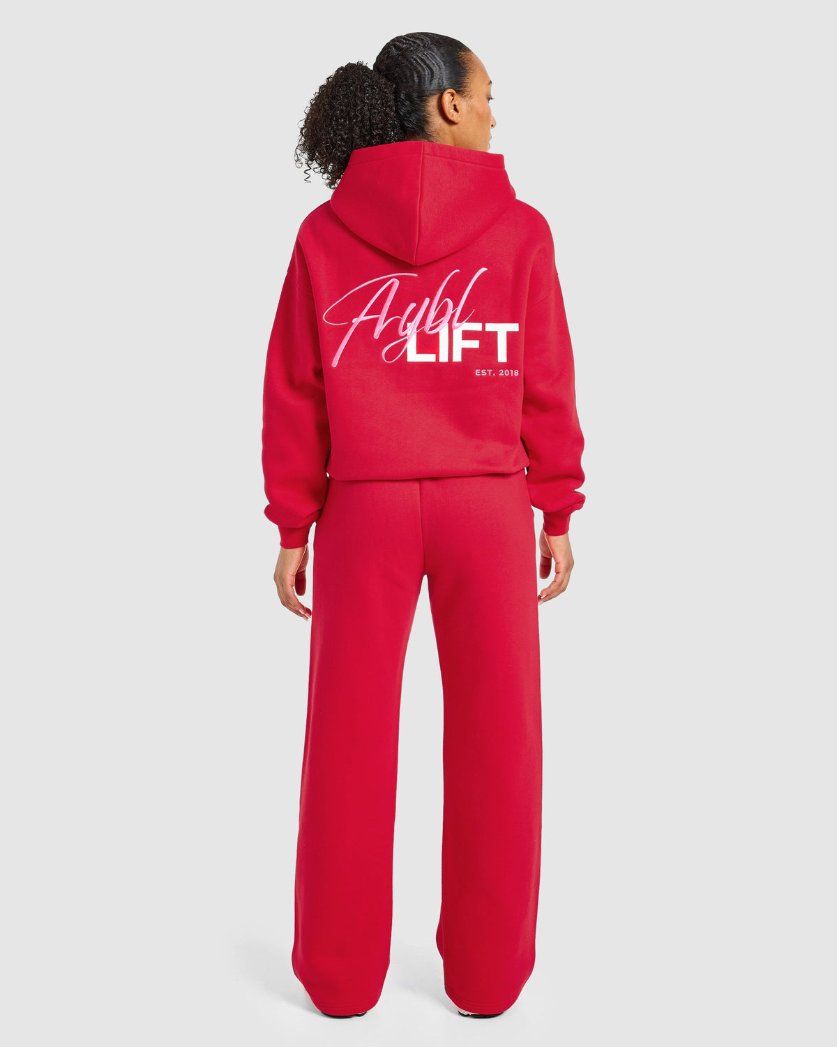 Lift Graphic 2.0 Oversized Straight Leg Joggers - Rouge