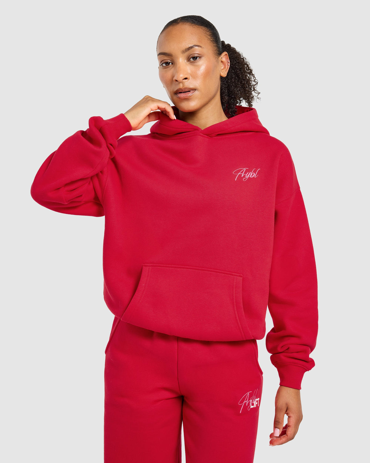 Lift Graphic 2.0 Oversized Hoodie - Rouge