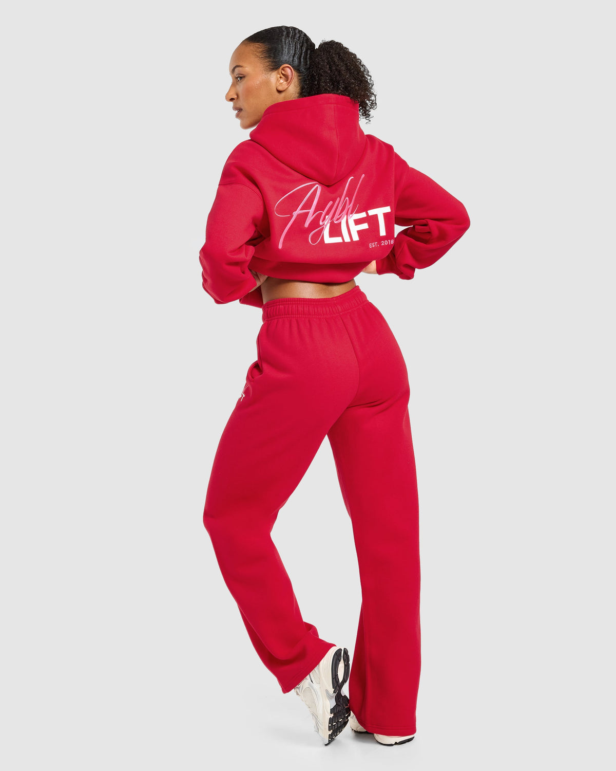 Lift Graphic 2.0 Oversized Straight Leg Joggers - Rouge