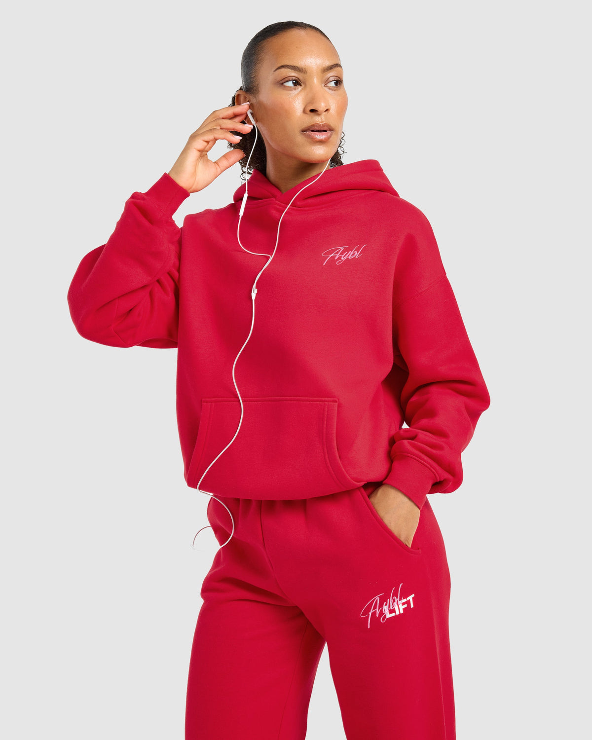 Lift Graphic 2.0 Oversized Hoodie - Rouge