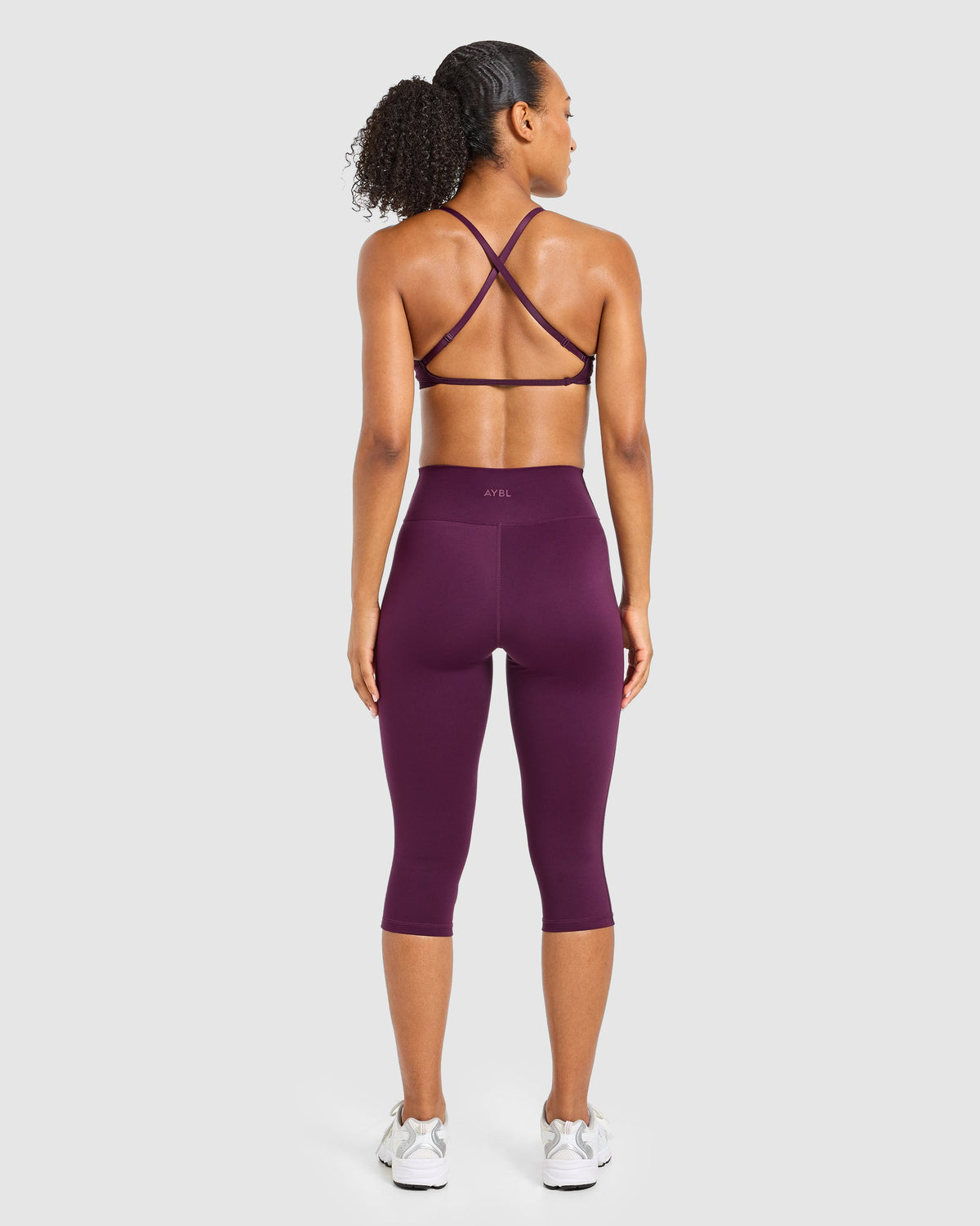 Sculpt Wrap Capri - Plum