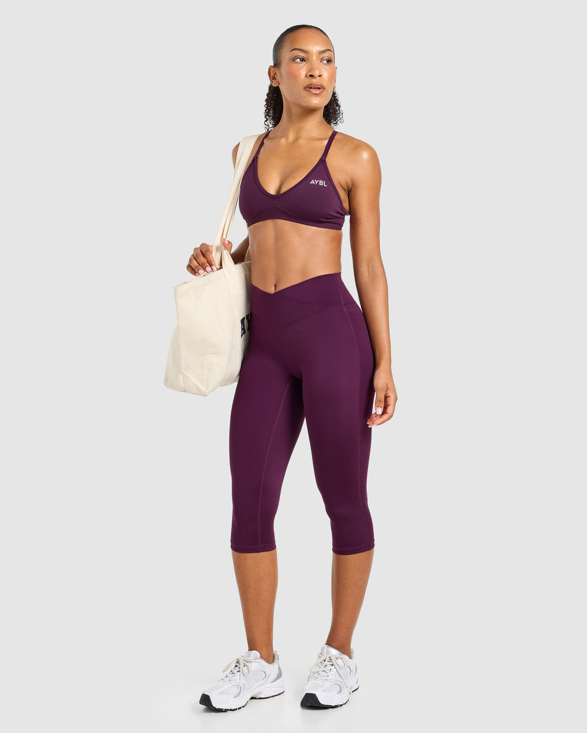 Sculpt Wrap Capri - Plum