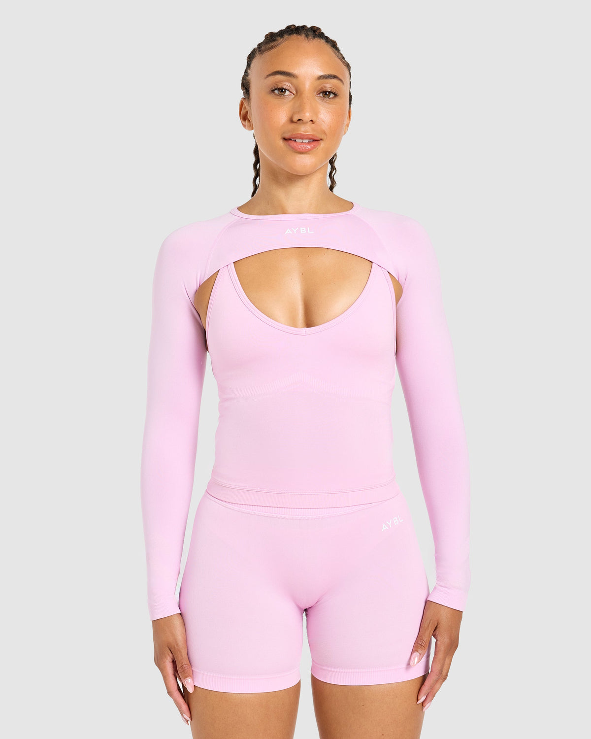 Adapt Seamless Shrug - Spring Rose