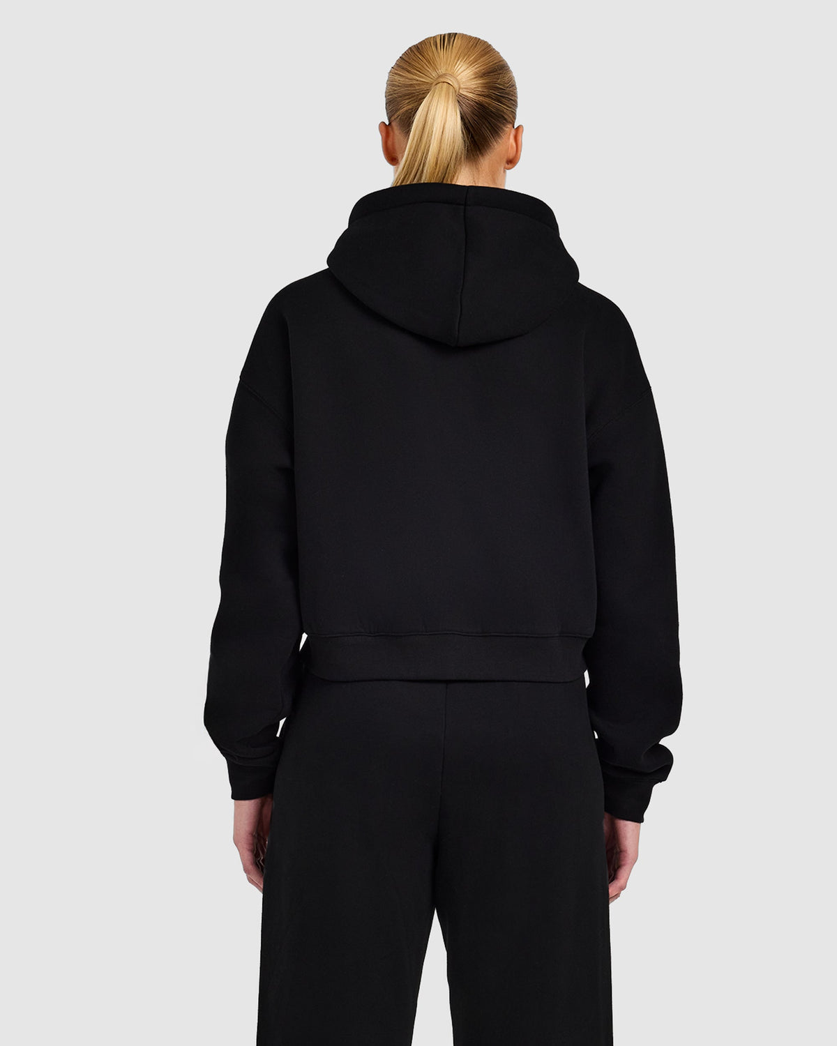 Varsity 2.0 Boxy Zip Up Hoodie - Noir