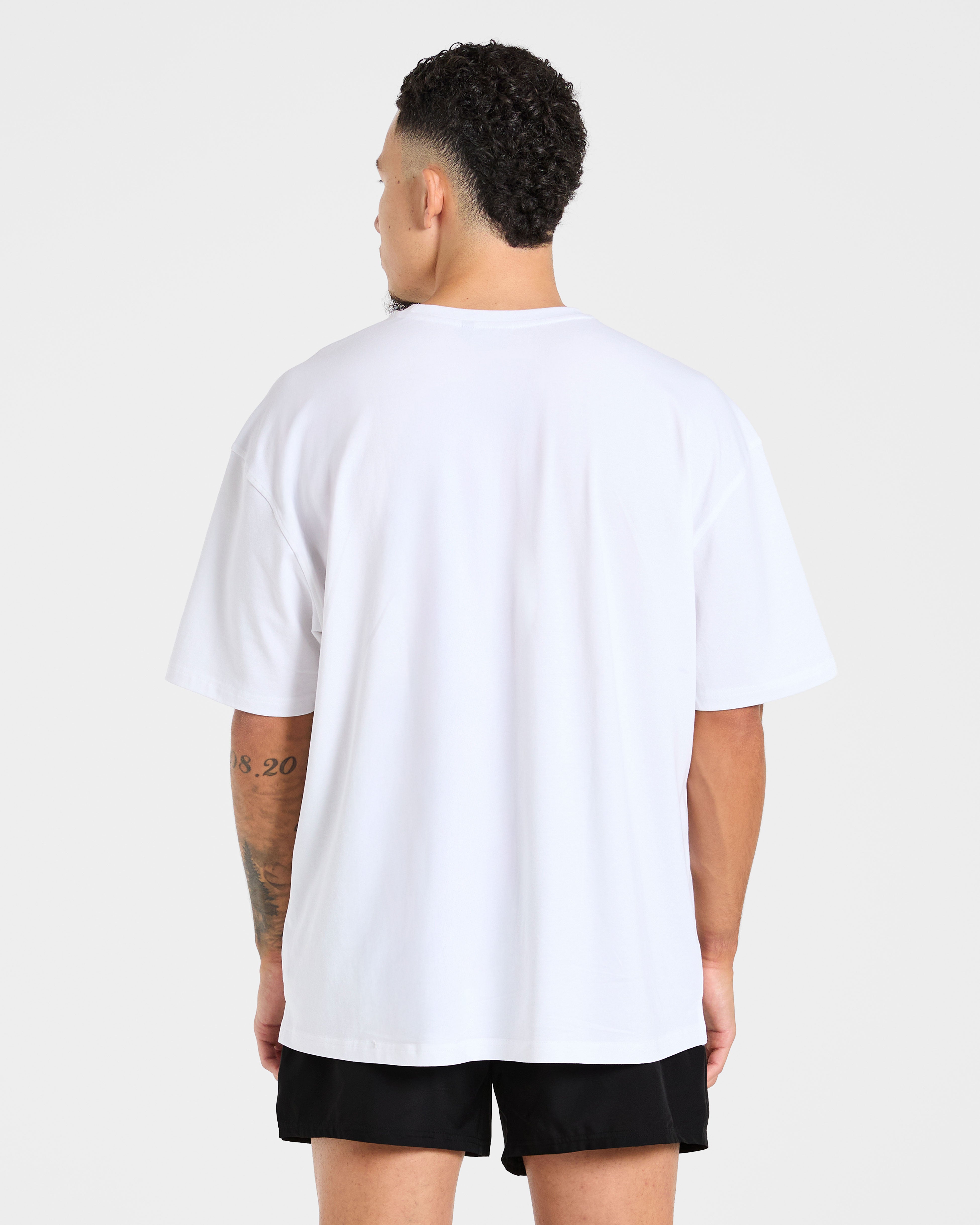 Force Oversized T Shirt - Blanc