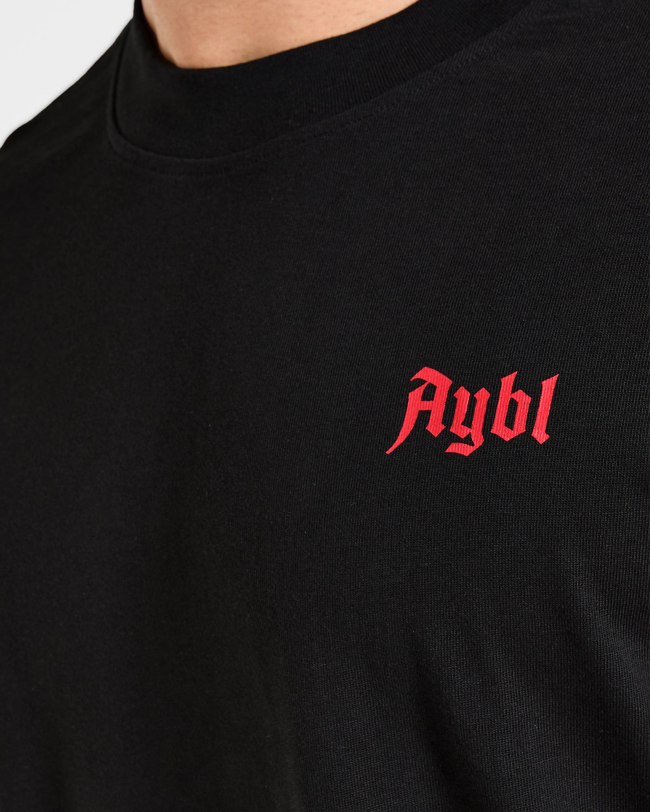 Built for Lifters Oversized T Shirt - Noir/Rouge