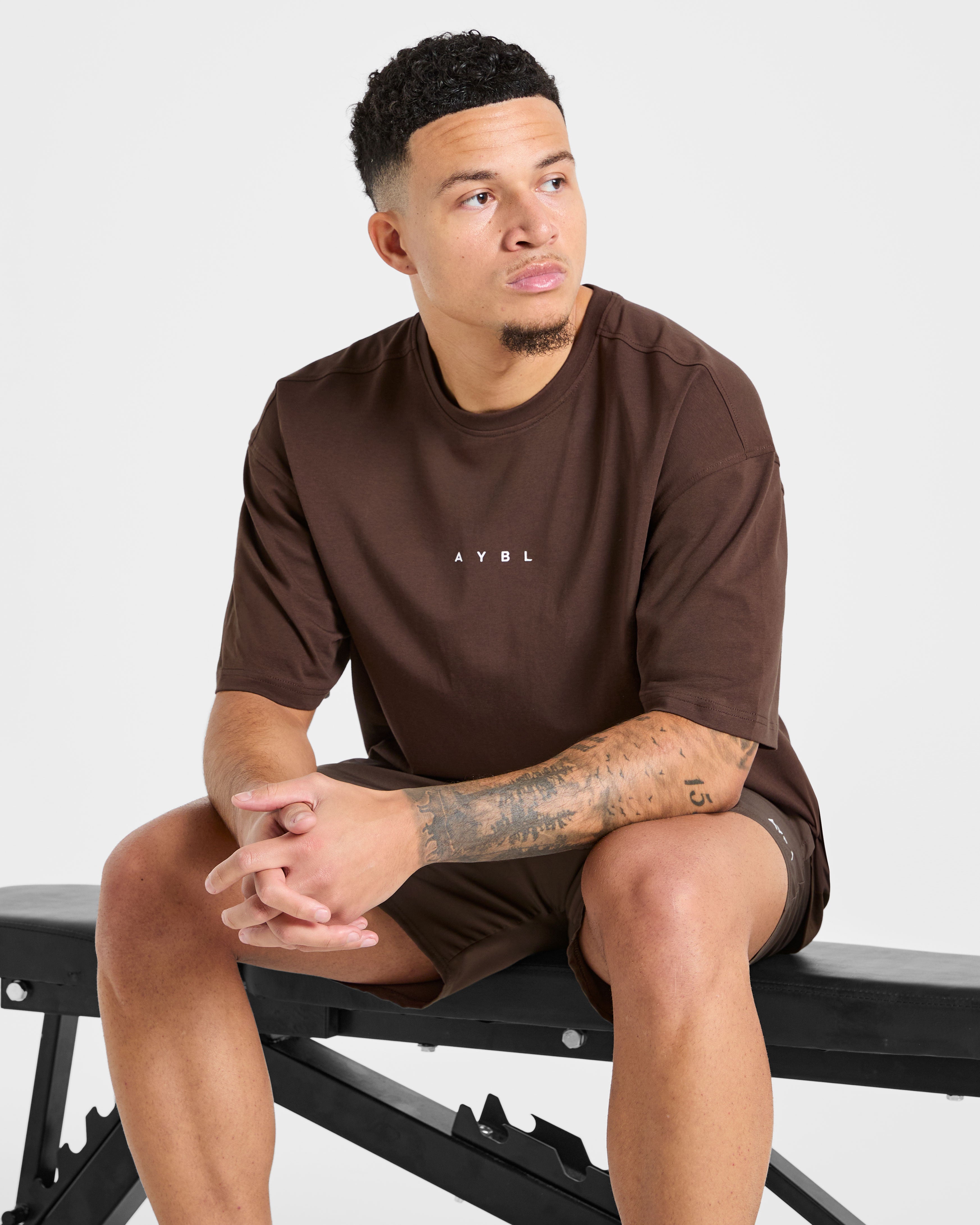Force Oversized T Shirt - Marron