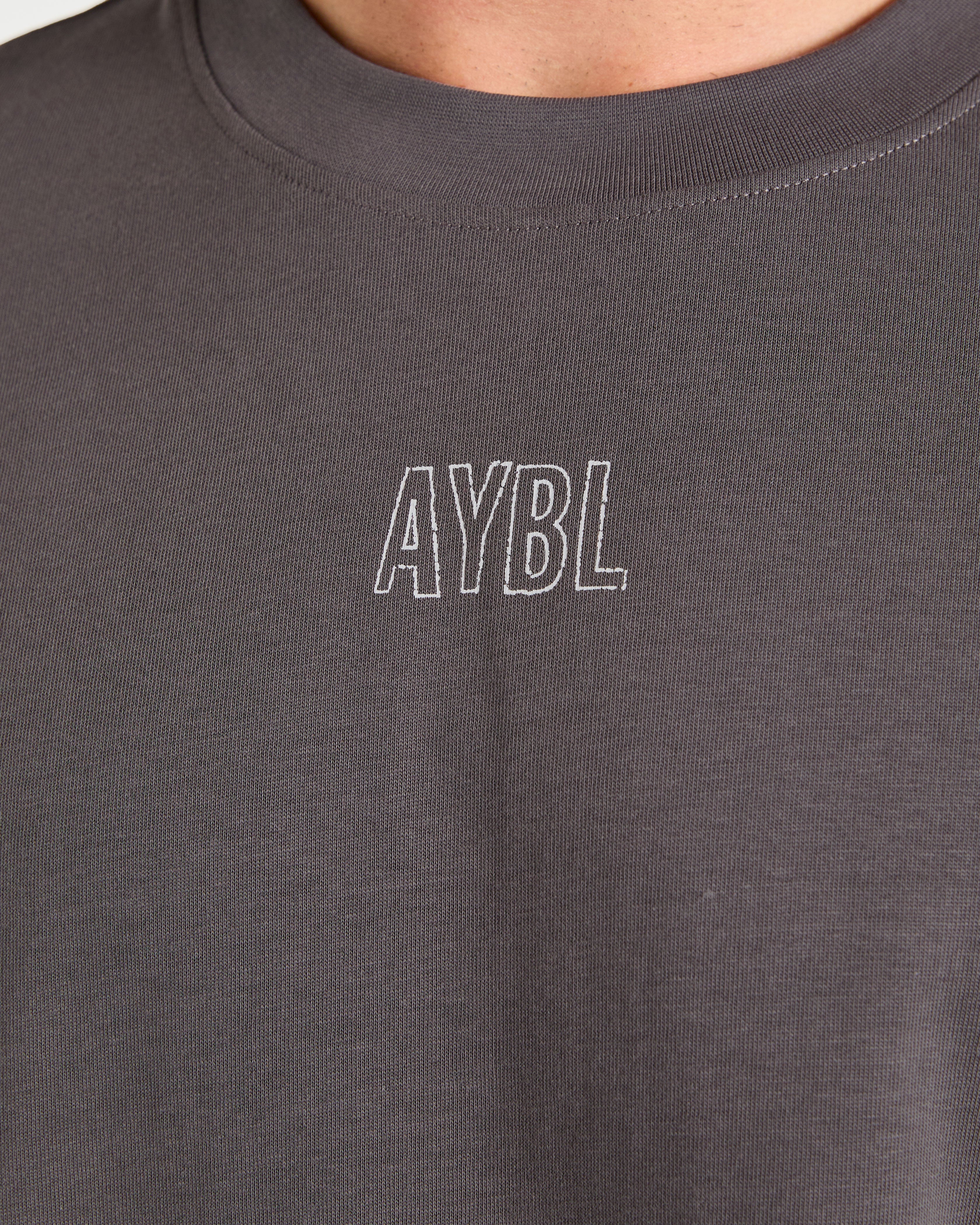 Doberman Strength Oversized T Shirt - Storm Gris