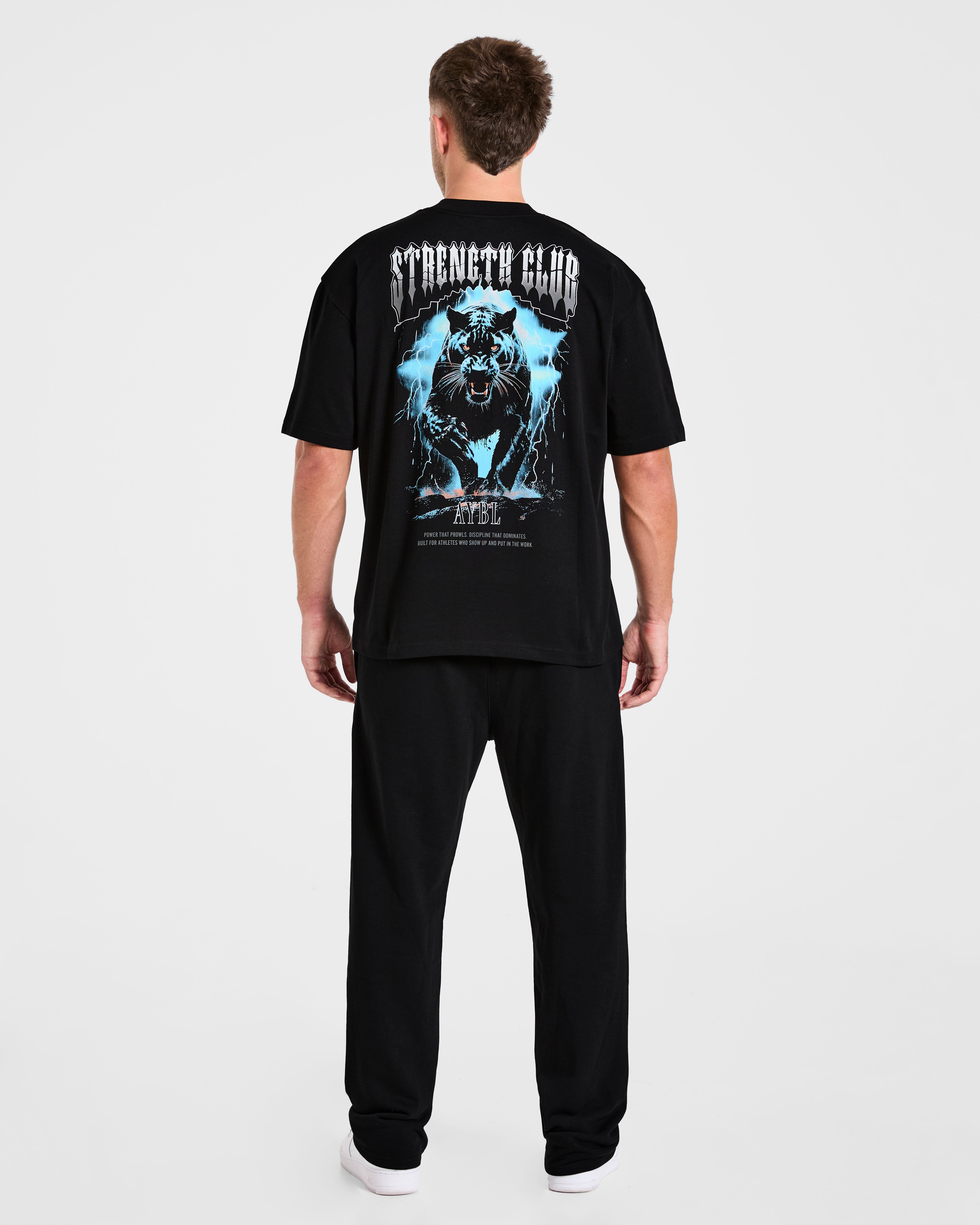 Hunt Your Goals Oversized T Shirt - Noir