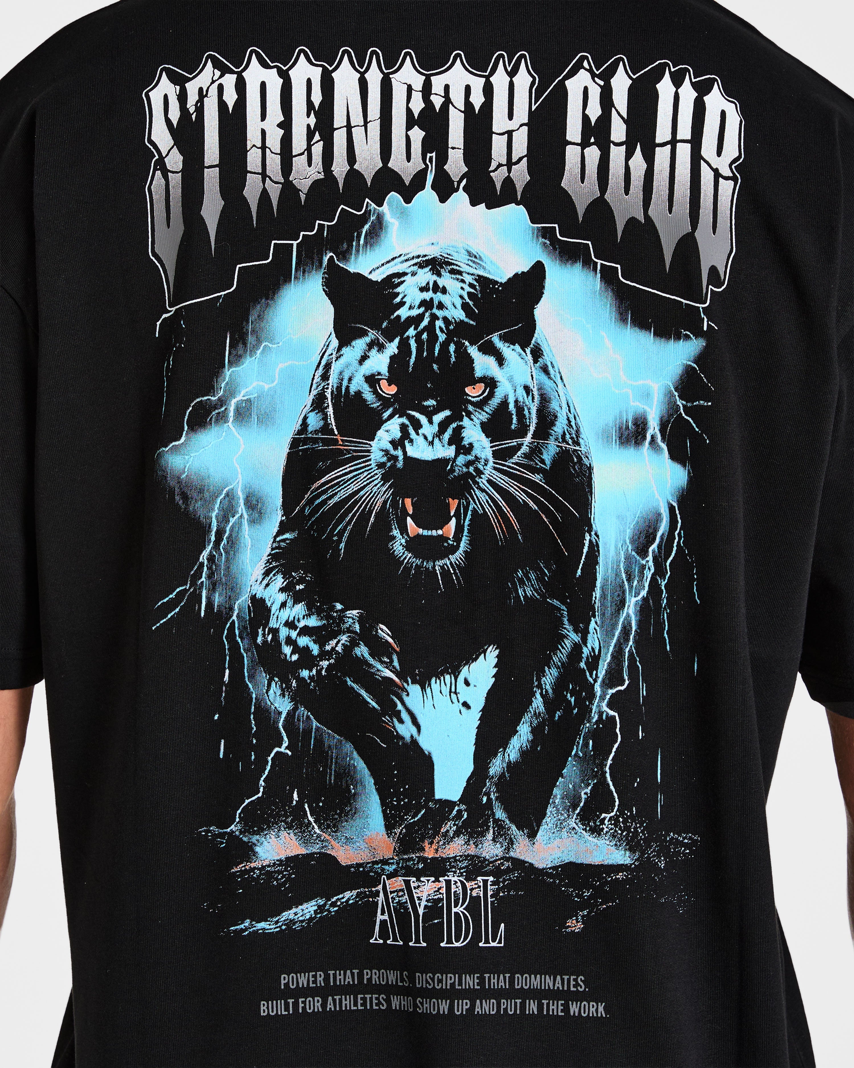 Hunt Your Goals Oversized T Shirt - Noir