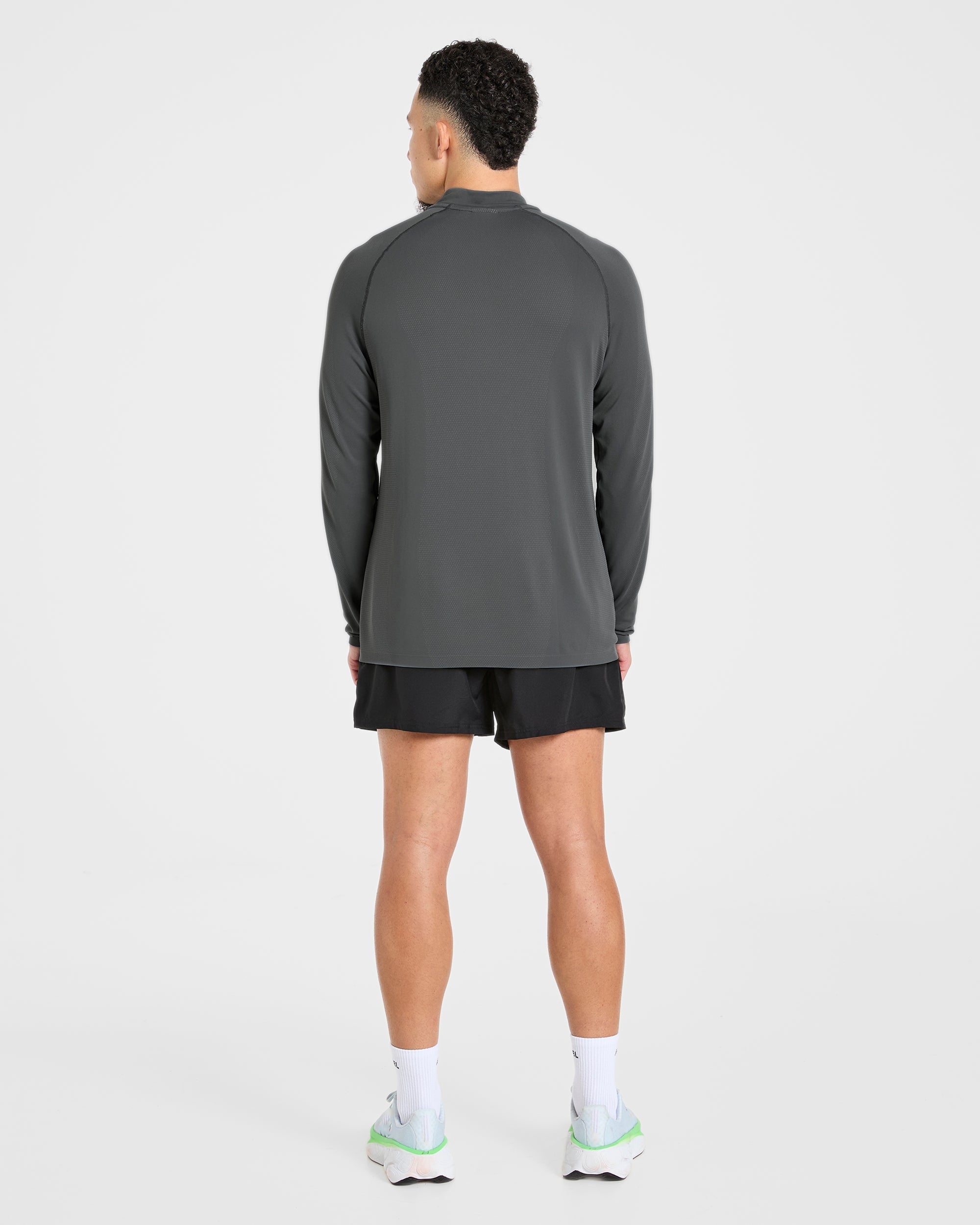 Attain Seamless 1/2 Zip Pullover - Storm Gris