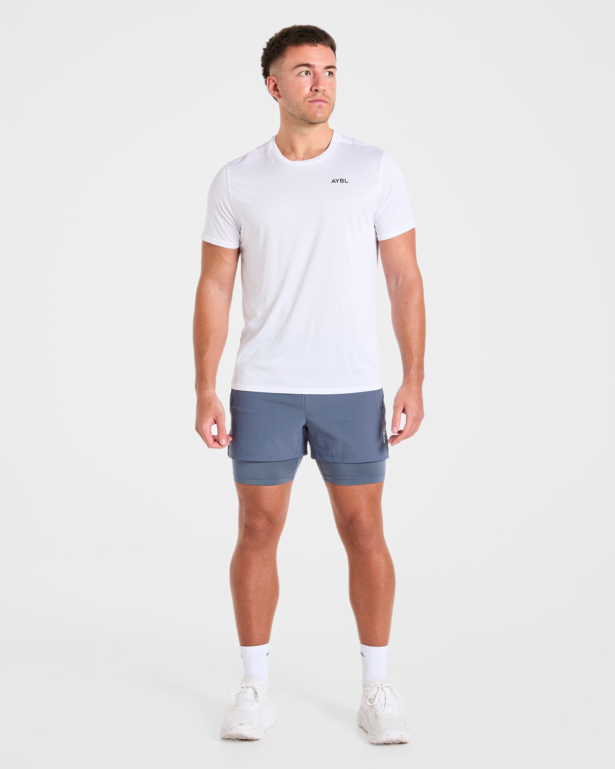 Signature 2 in 1 Shorts - Steel Bleu