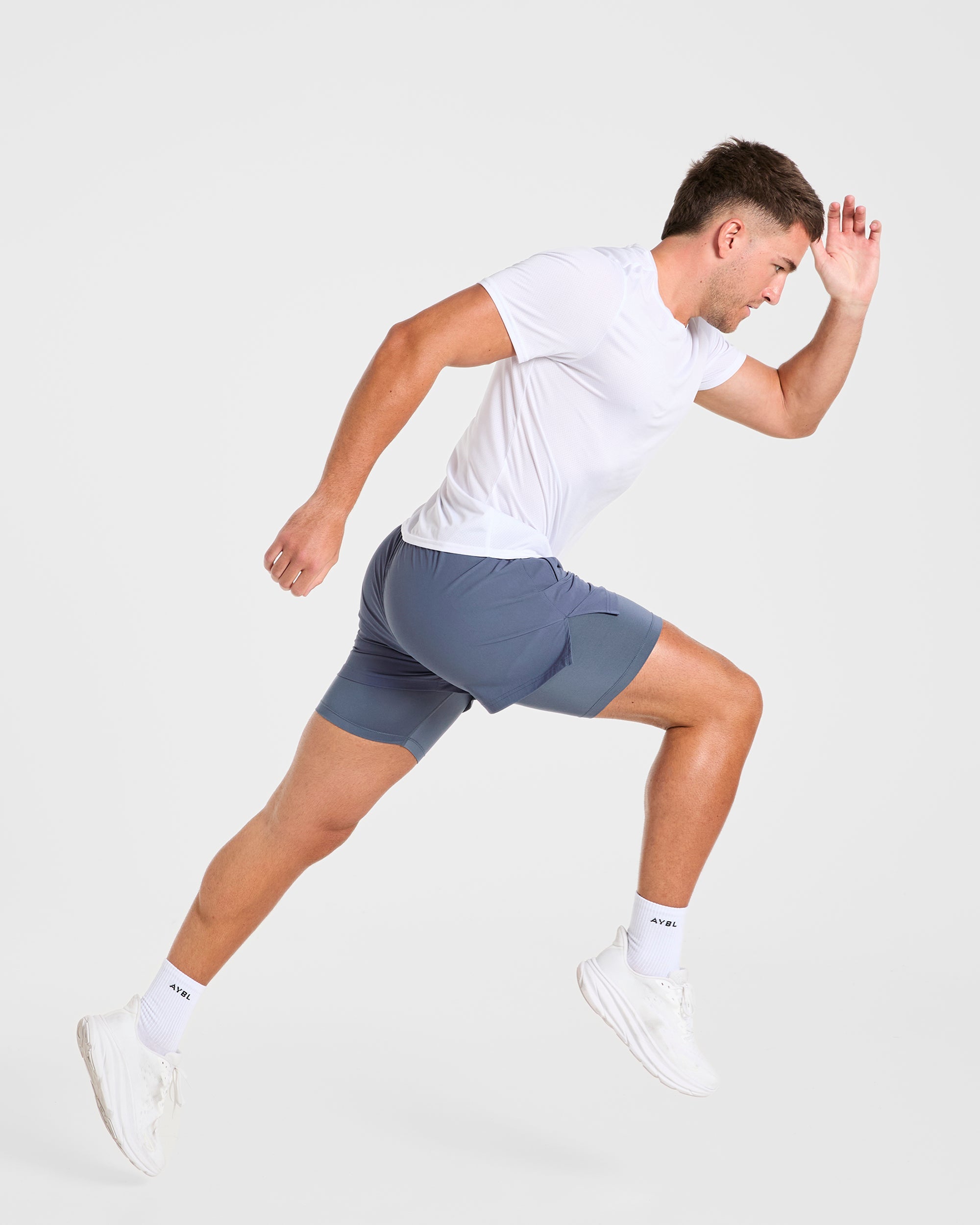 Signature 2 in 1 Shorts - Steel Bleu