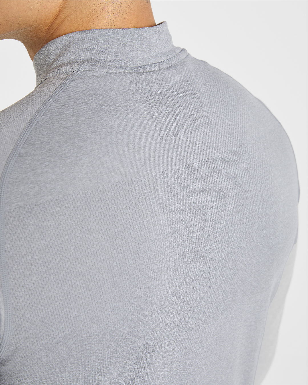 Essential Seamless 1/4 Zip Pullover - Gris Marl