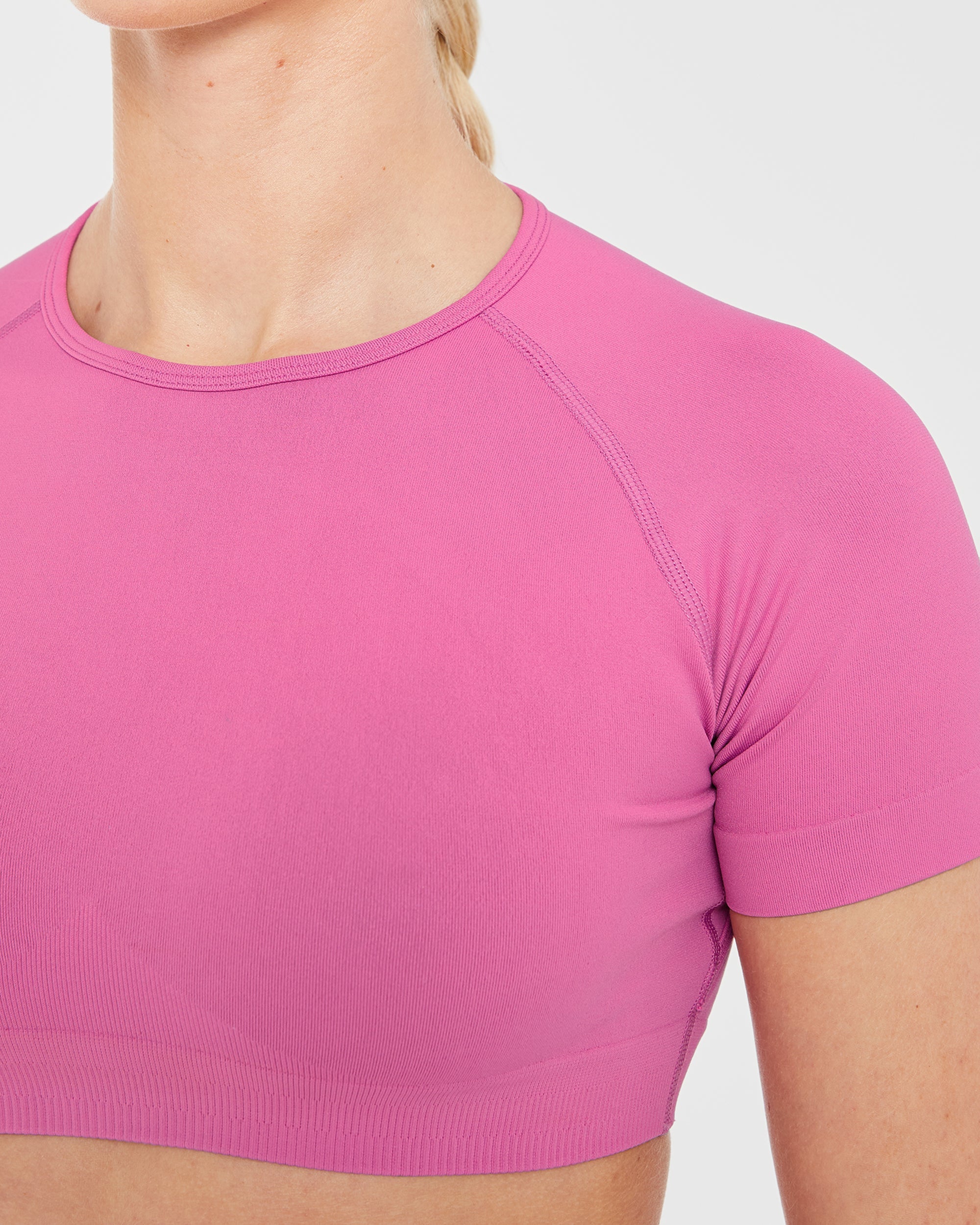 Power Seamless Crop Top - Rose