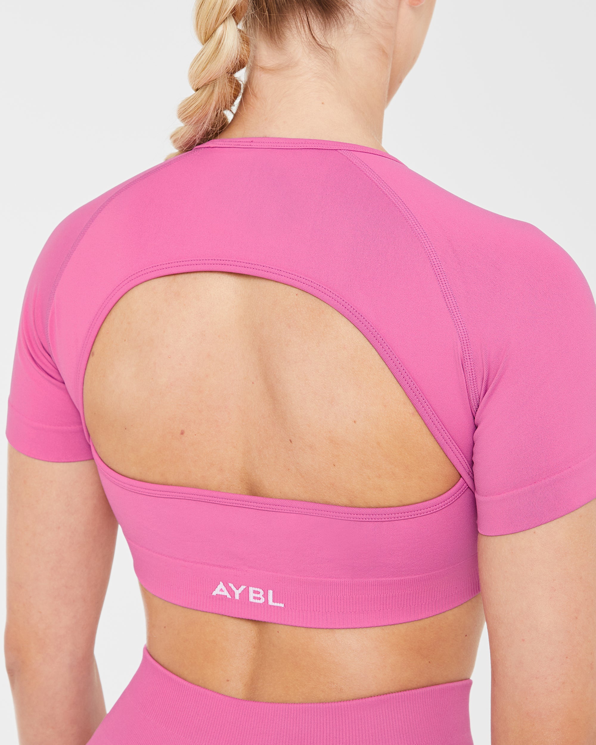 Power Seamless Crop Top - Rose