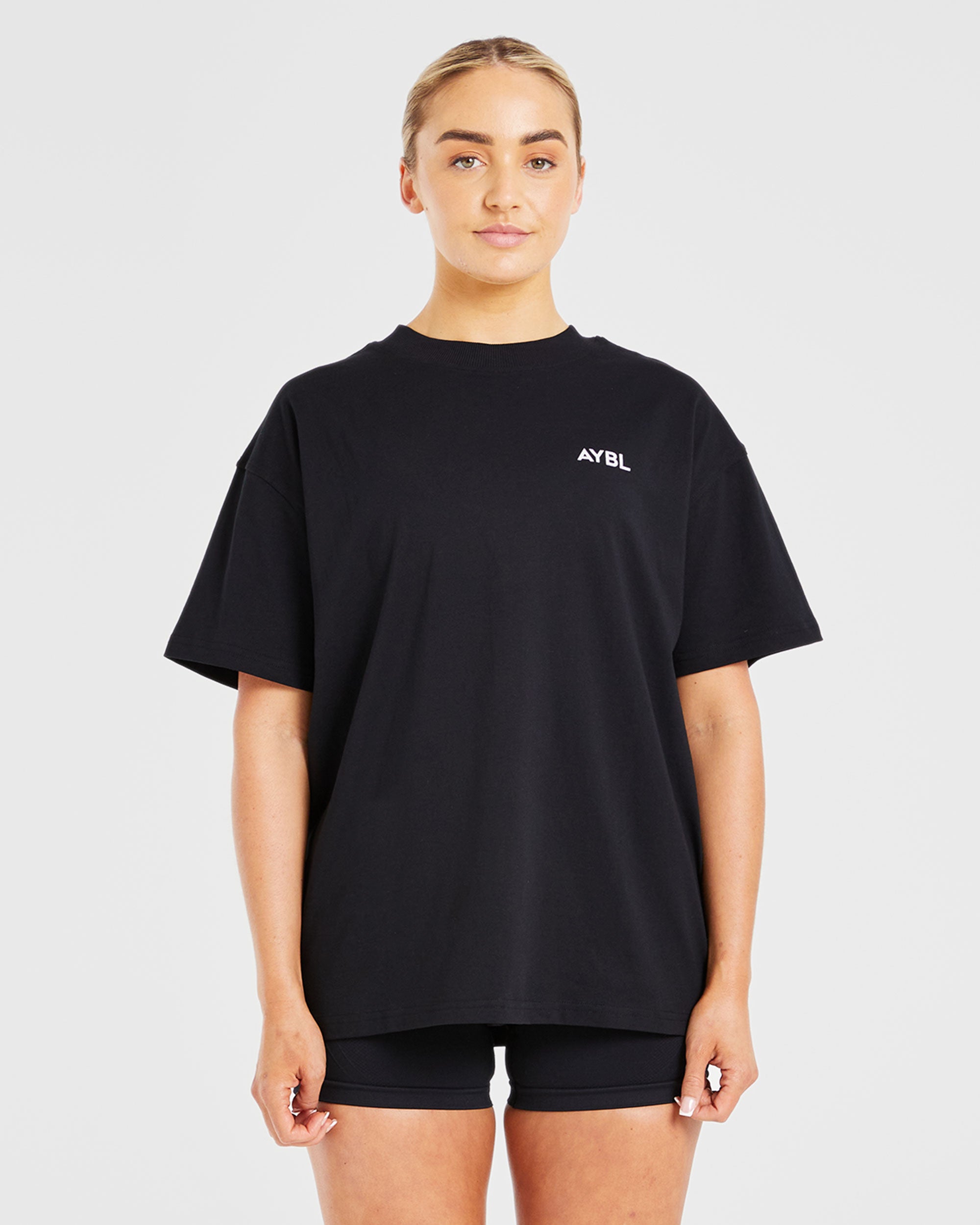 Lift Graphic Oversized T Shirt - Noir