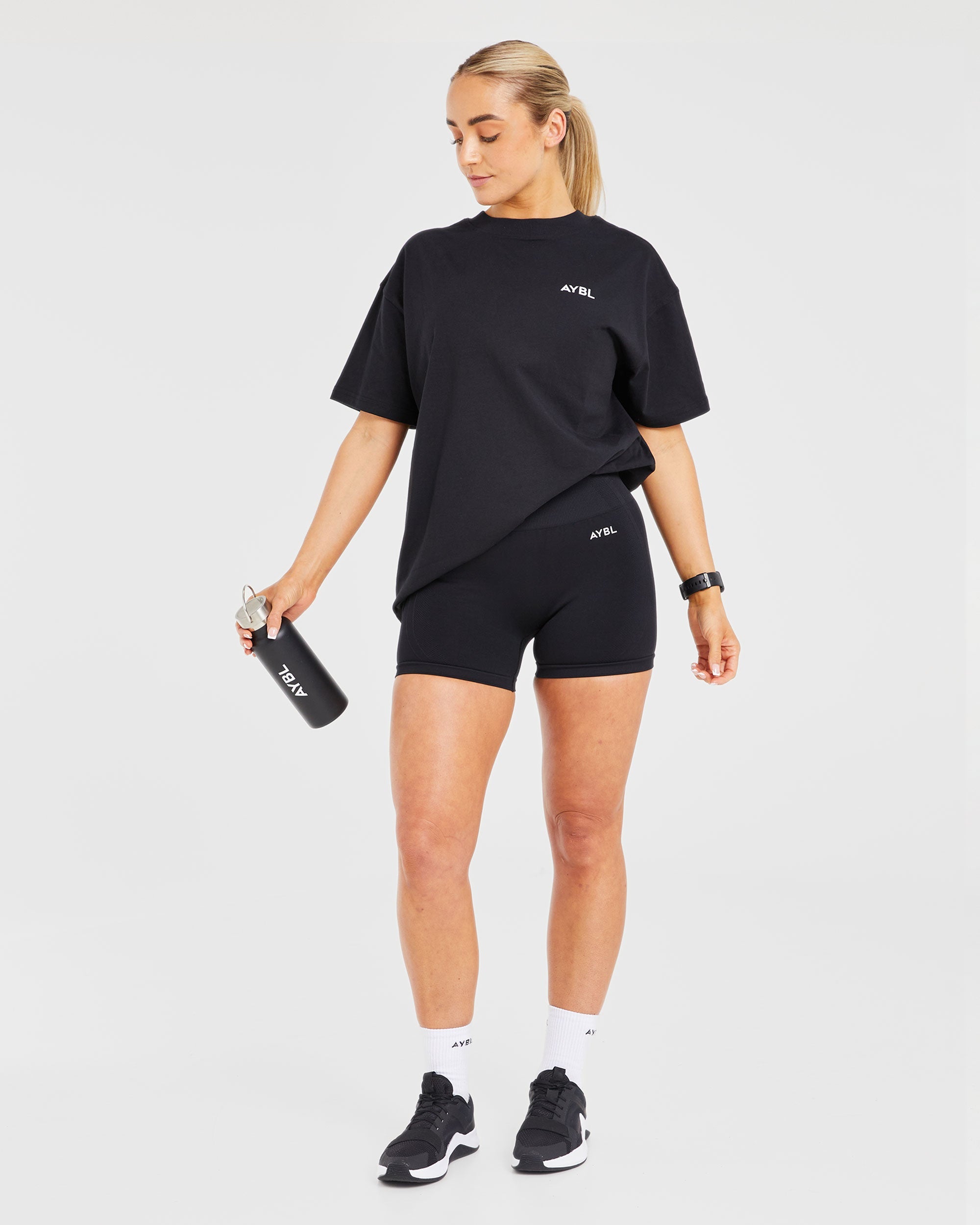 Lift Graphic Oversized T Shirt - Noir