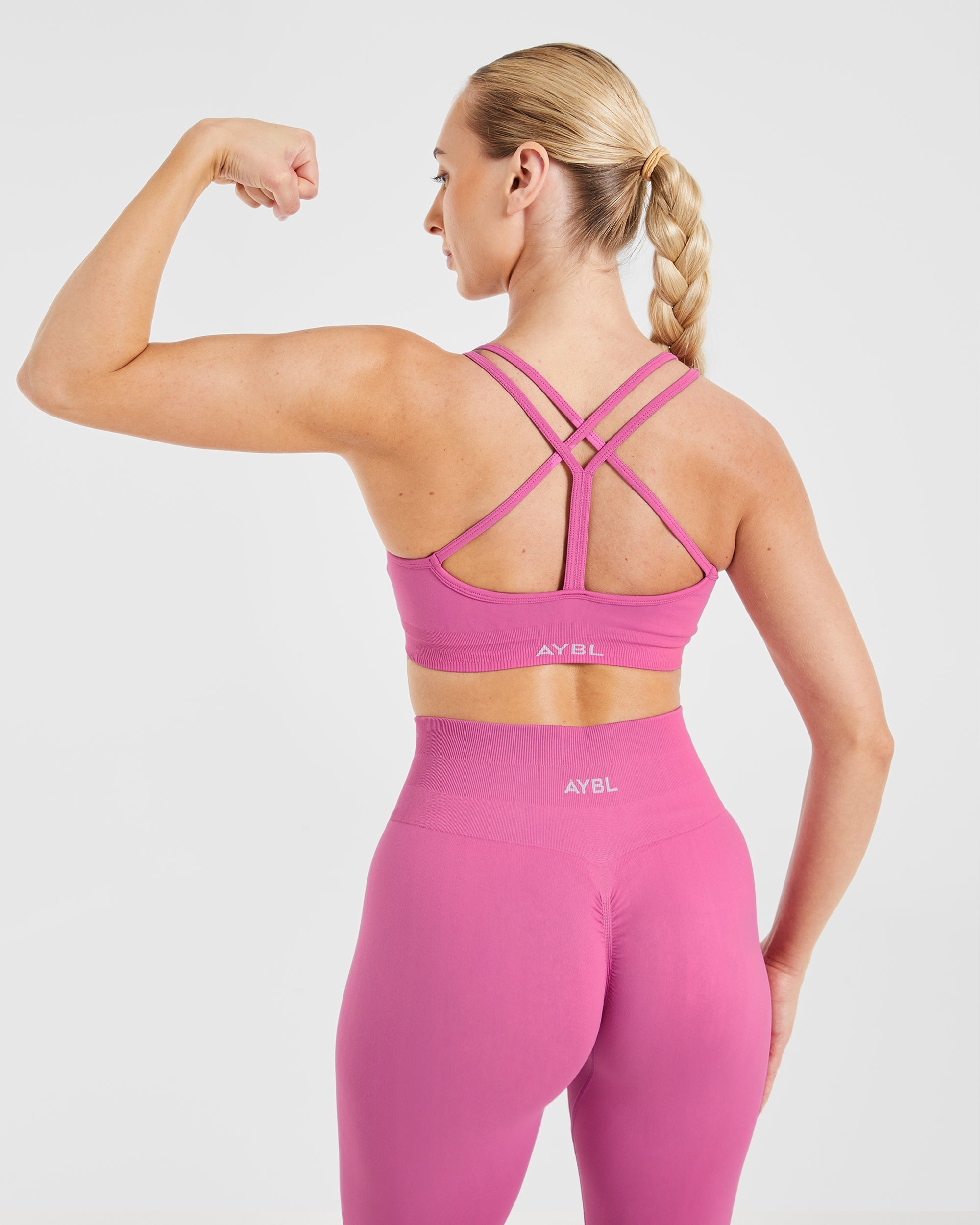 Power Seamless Sports Bra - Rose