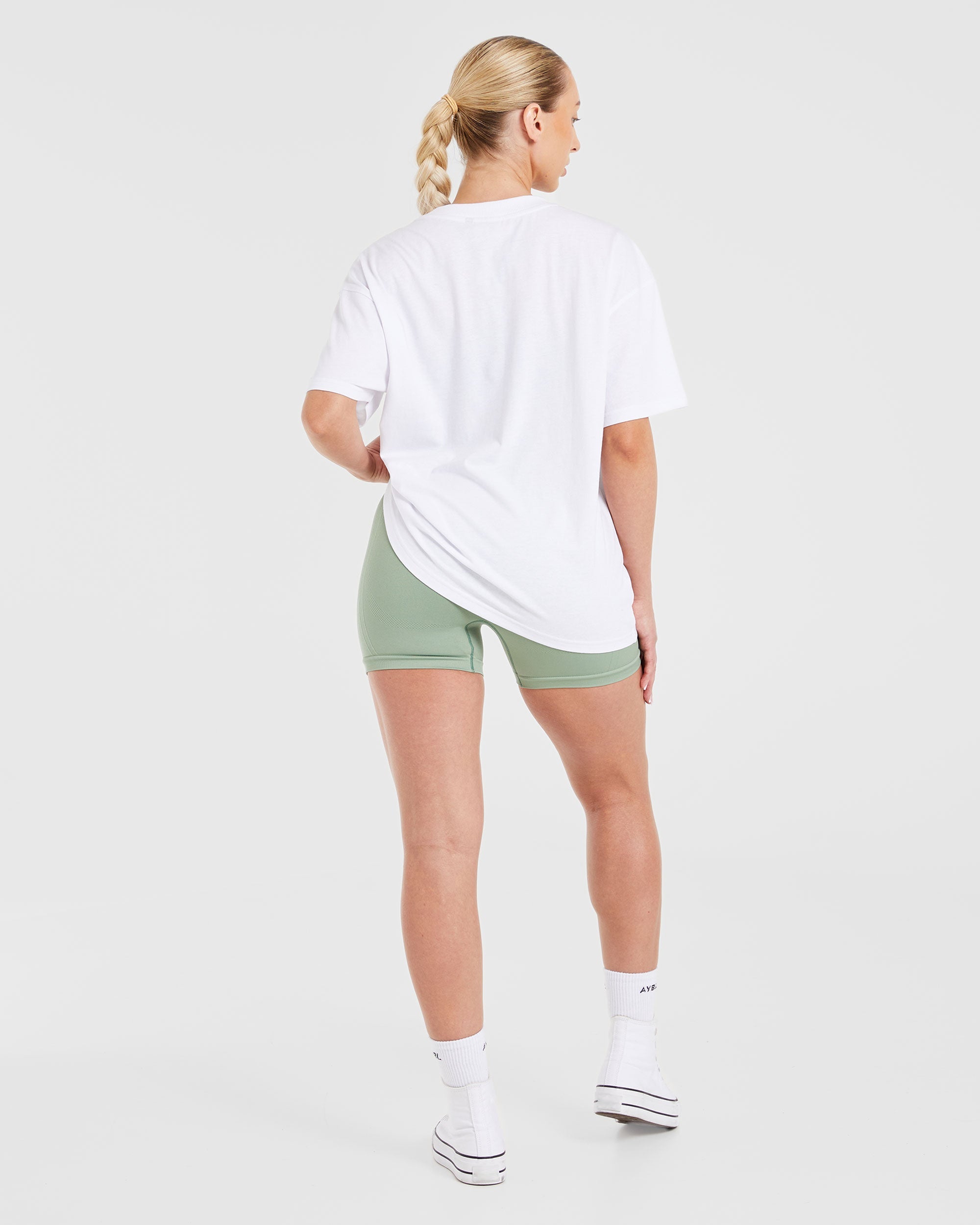 AYBL Lift Oversized T Shirt - Blanc