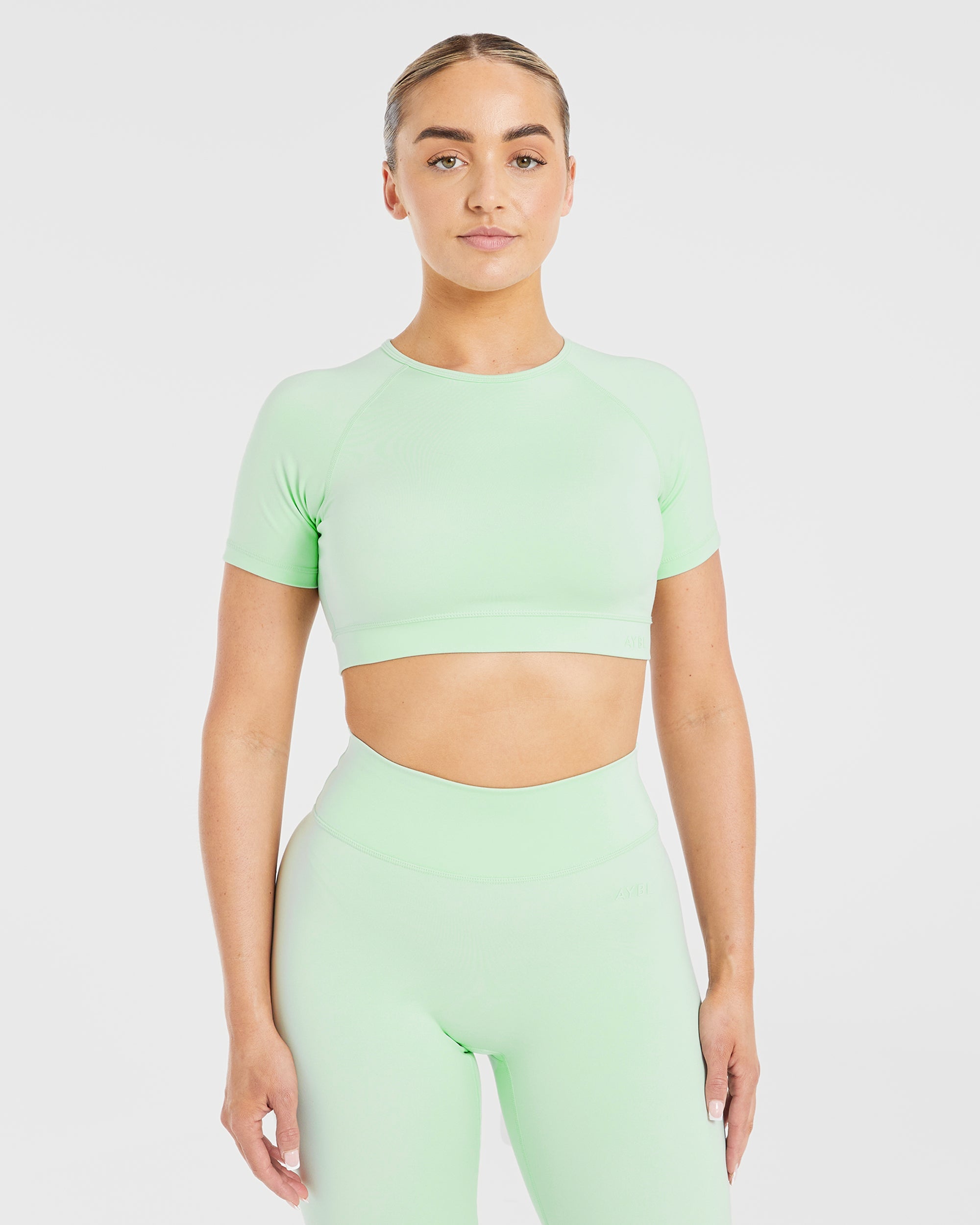 Staple Crop Top - Mint Vert