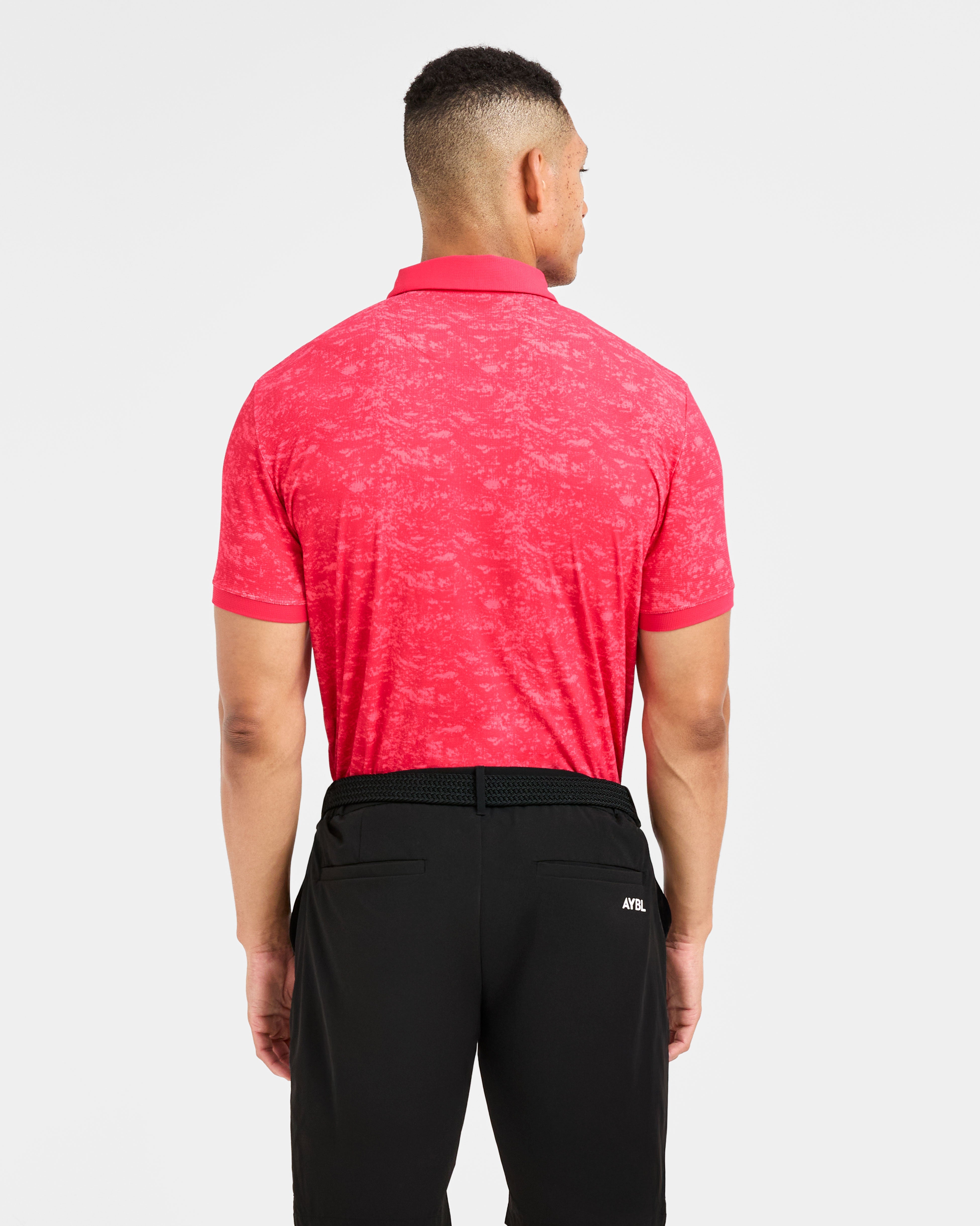 Precision Texture Polo - Summer Rouge
