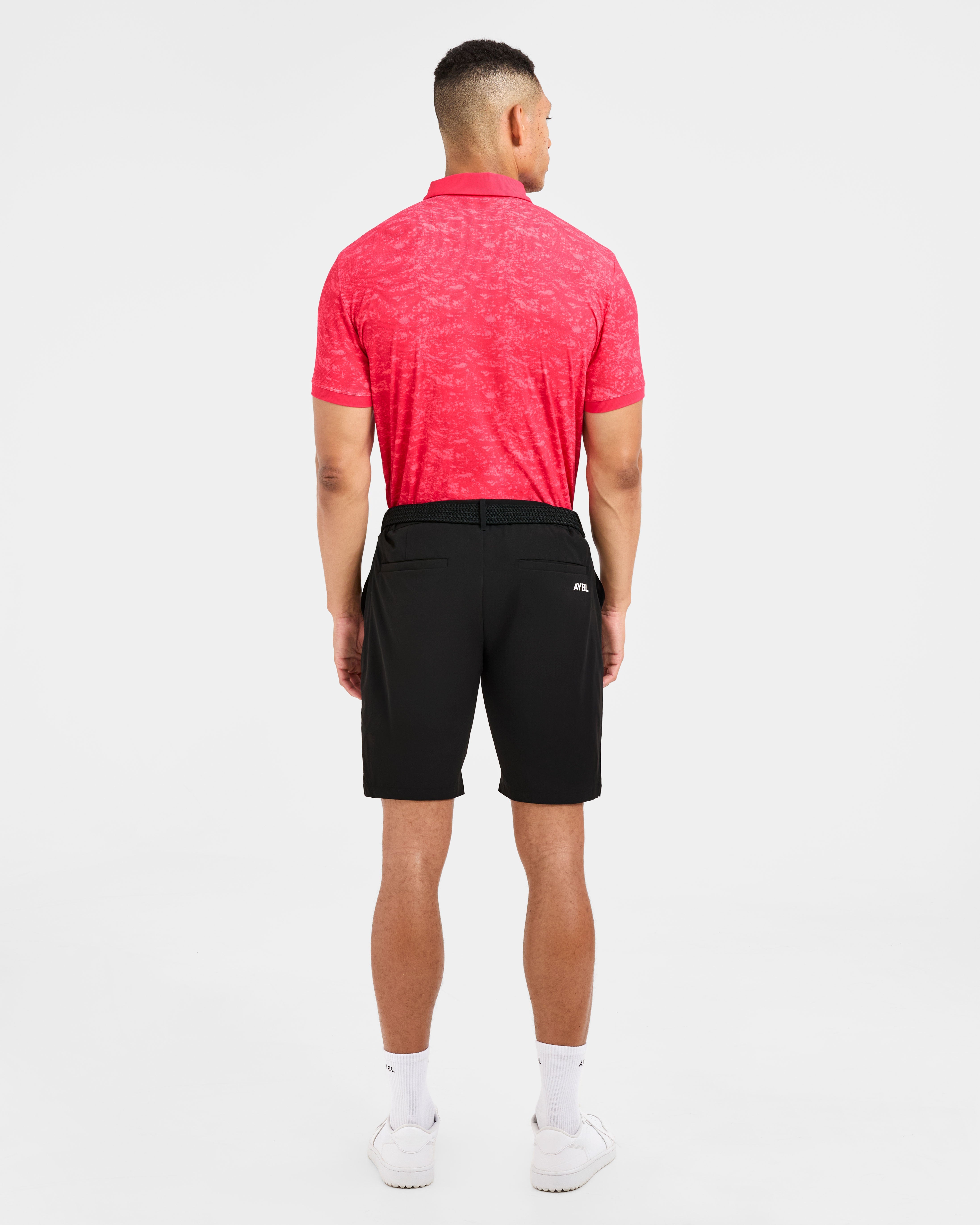 Precision Texture Polo - Summer Rouge