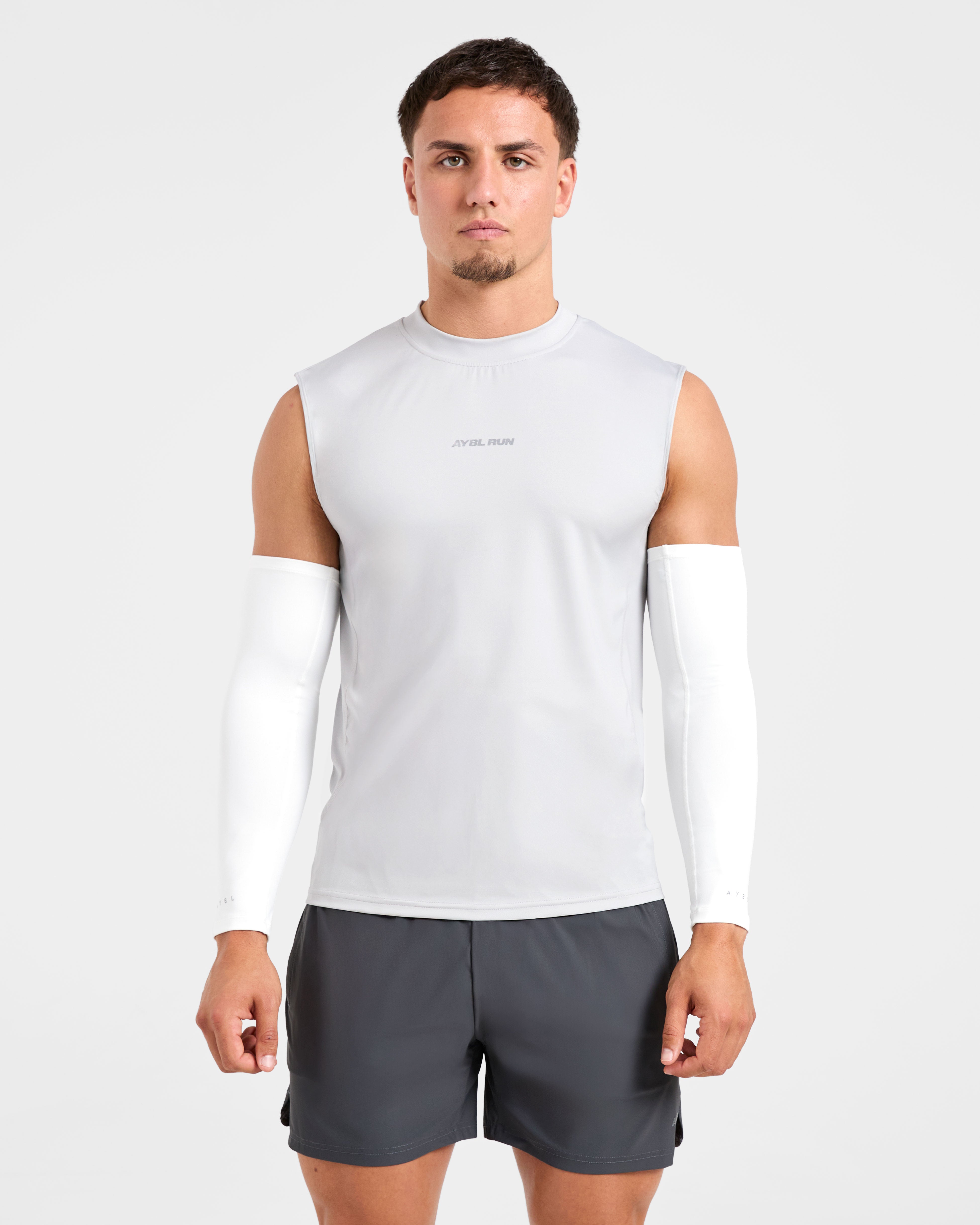 Base Layer Arm Sleeves - Blanc