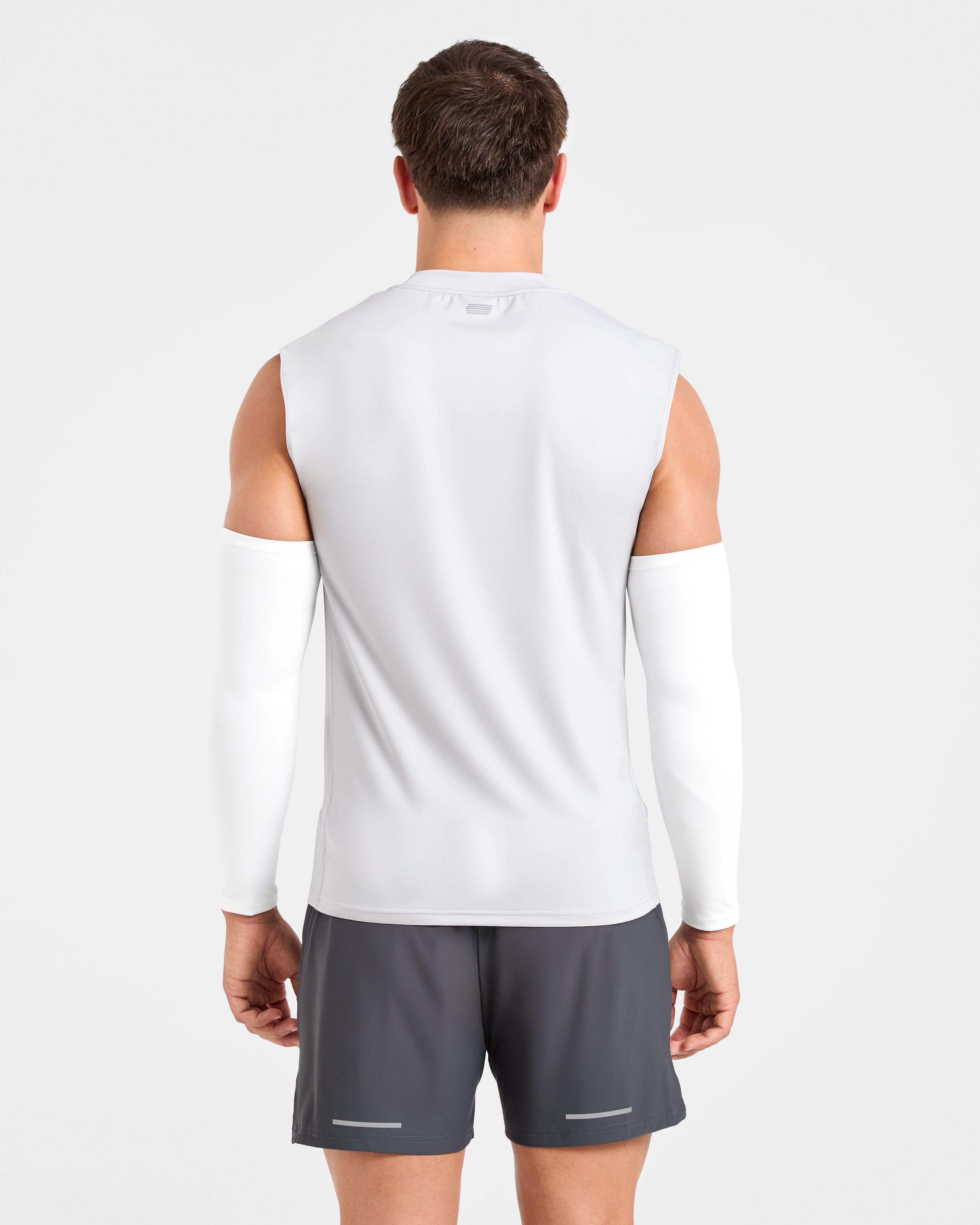 Base Layer Arm Sleeves - Blanc