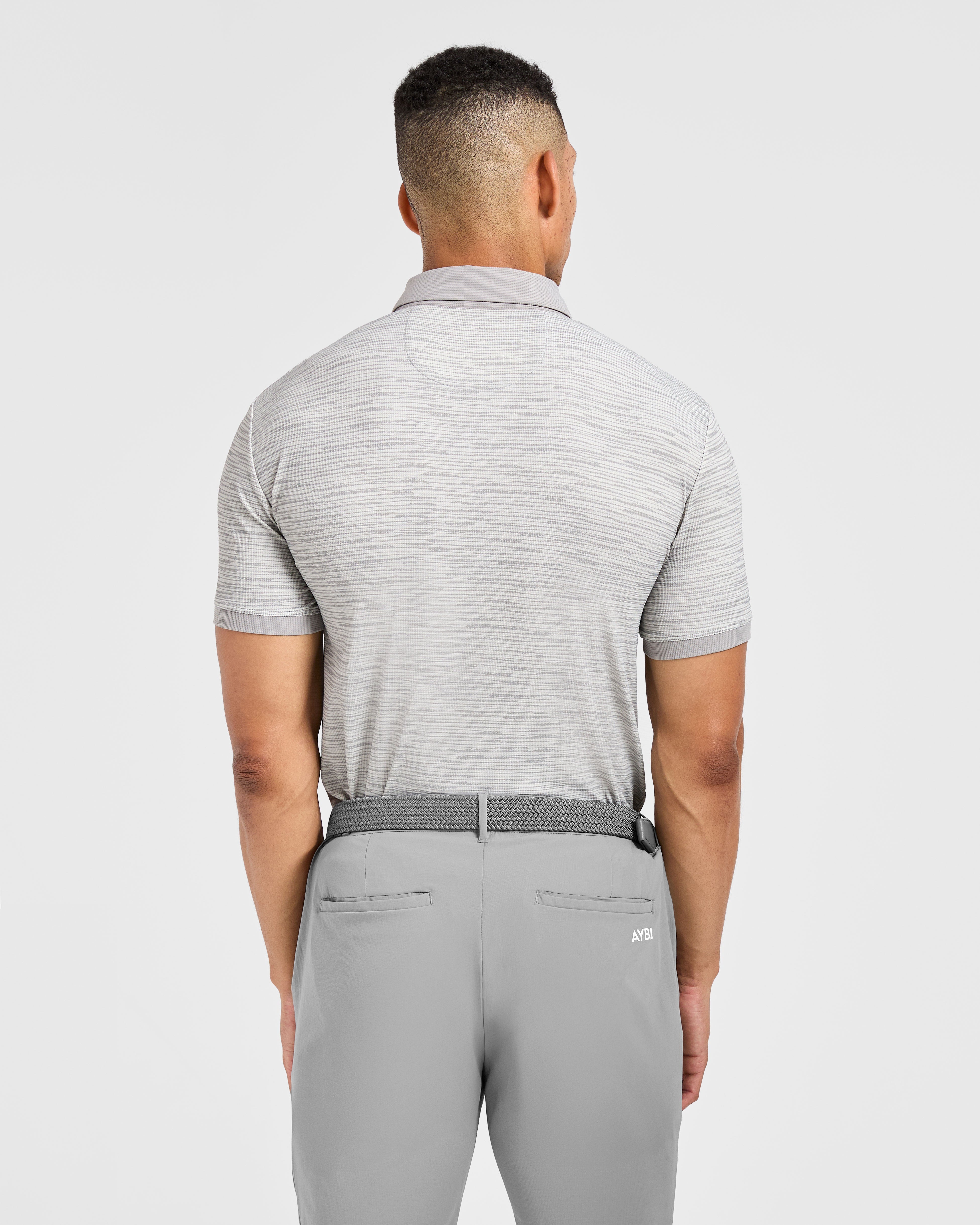 Precision Stripe Polo - Gris