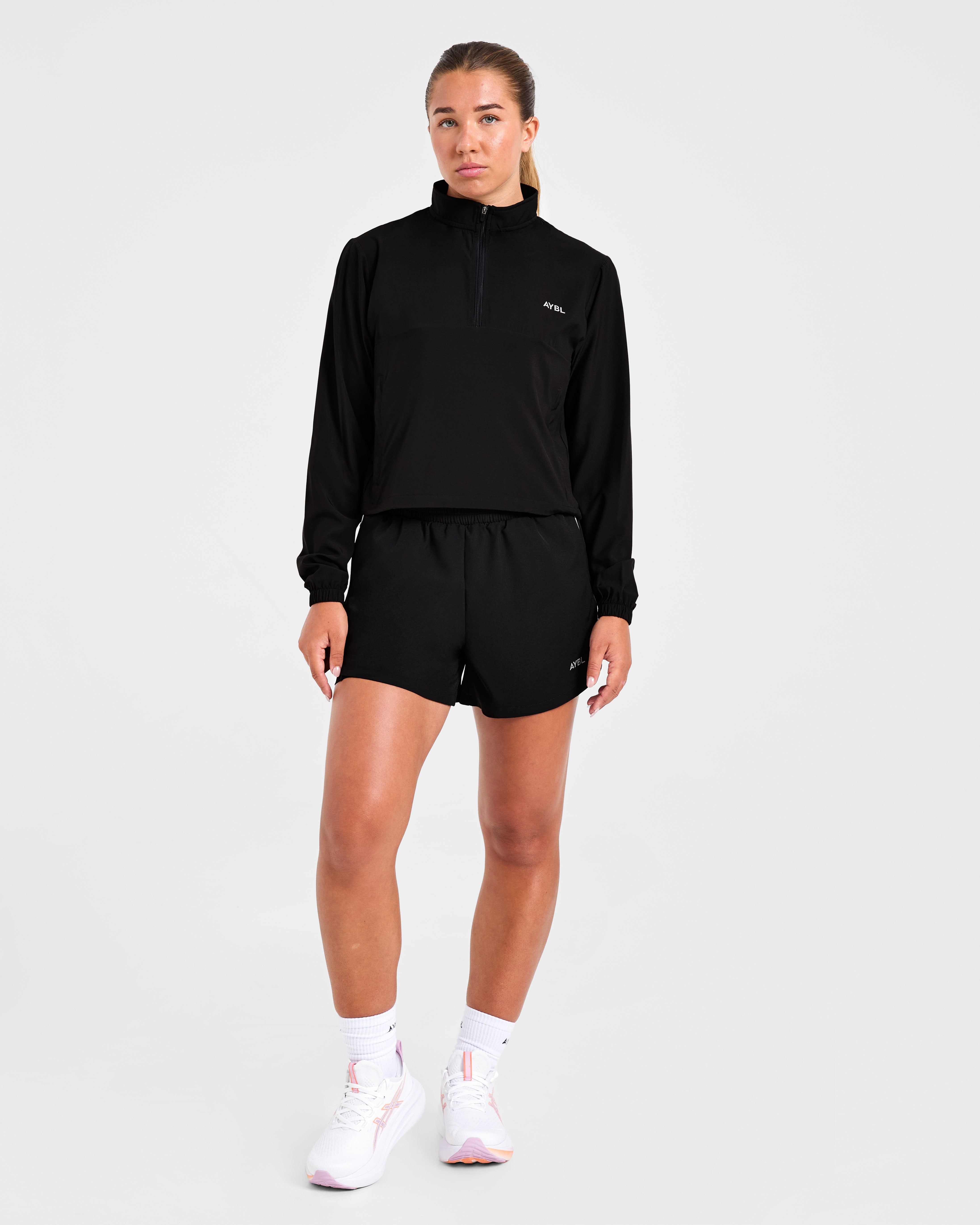 Run 1/2 Zip Jacket - Noir