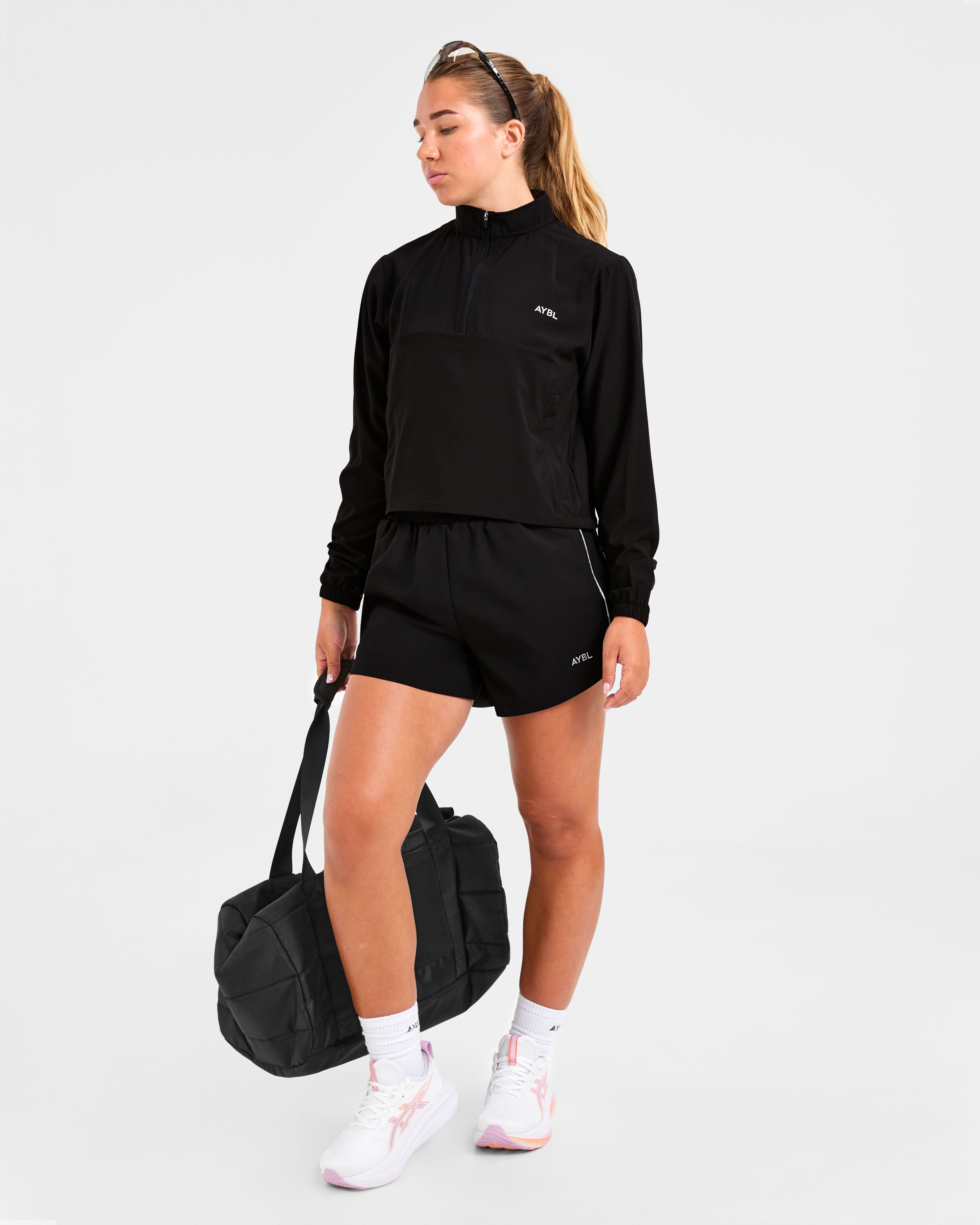 Run 1/2 Zip Jacket - Noir