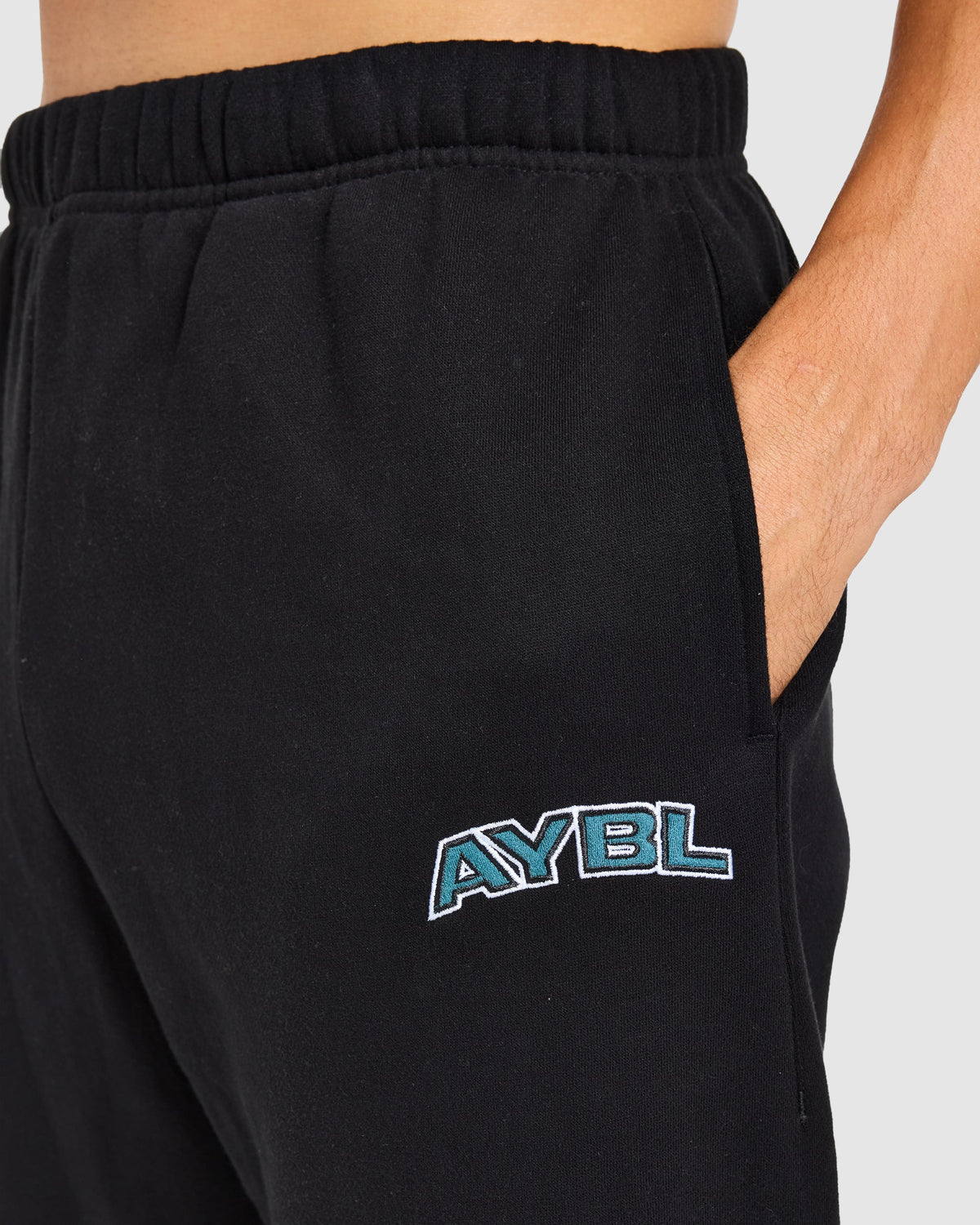 AYBL Society Oversized Straight Leg Joggers - Noir