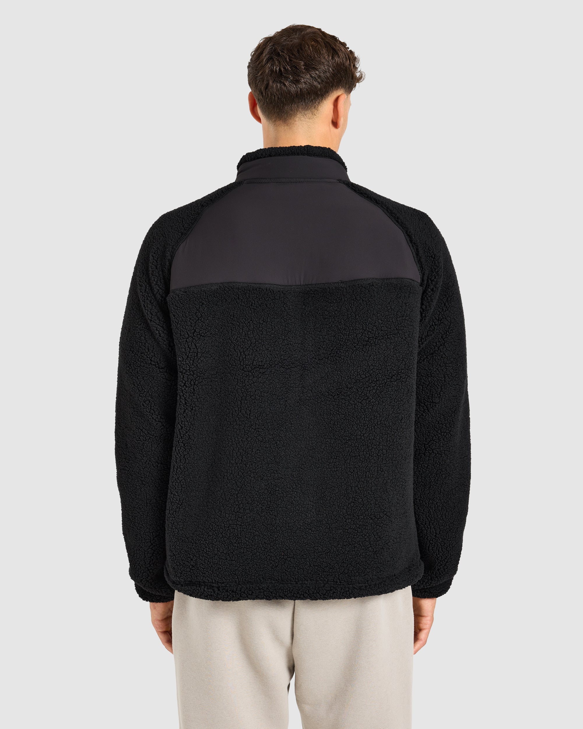 Classic Zip Up Fleece Jacket - Noir