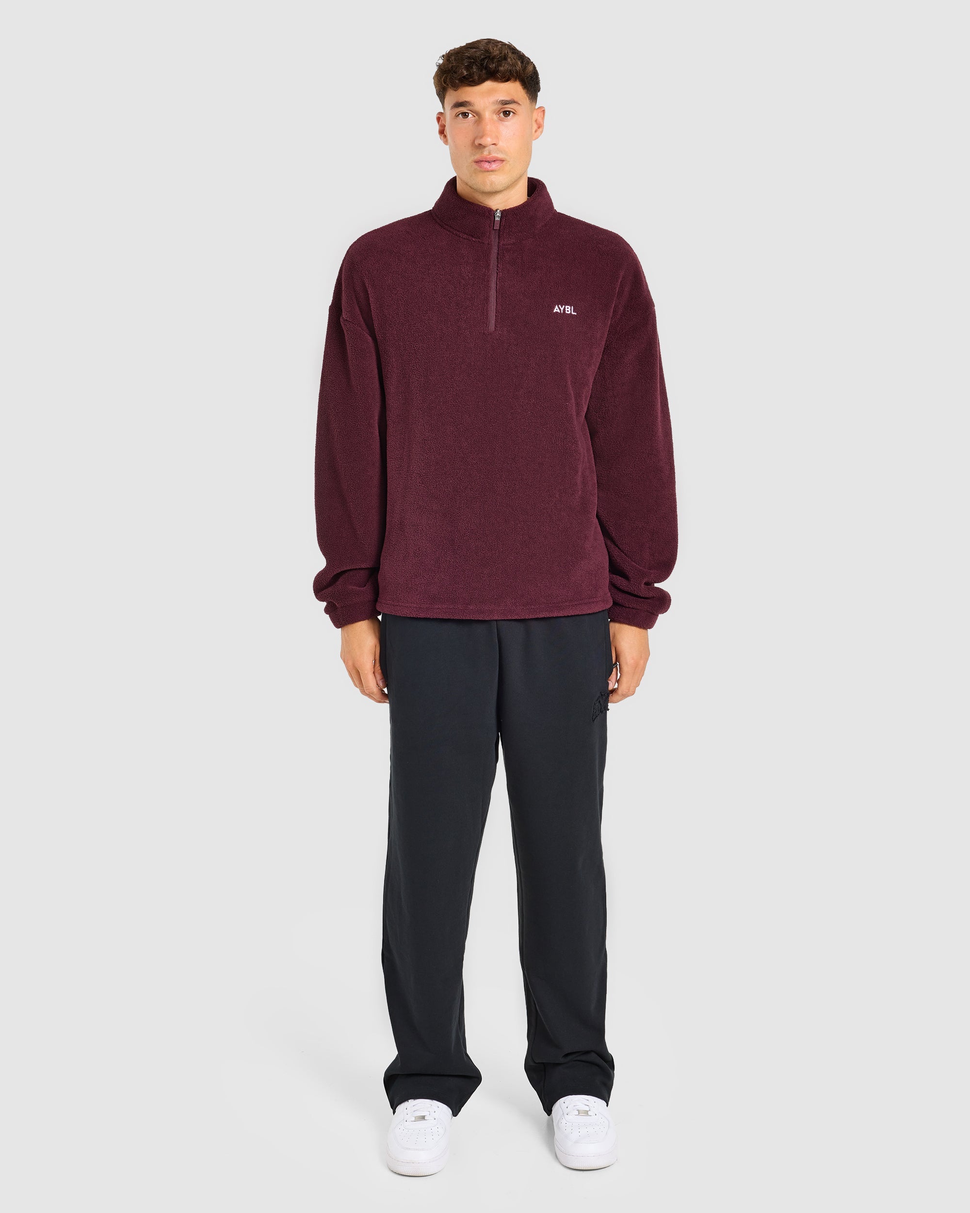 Essential 1/4 Zip Fleece - Dusty Plum