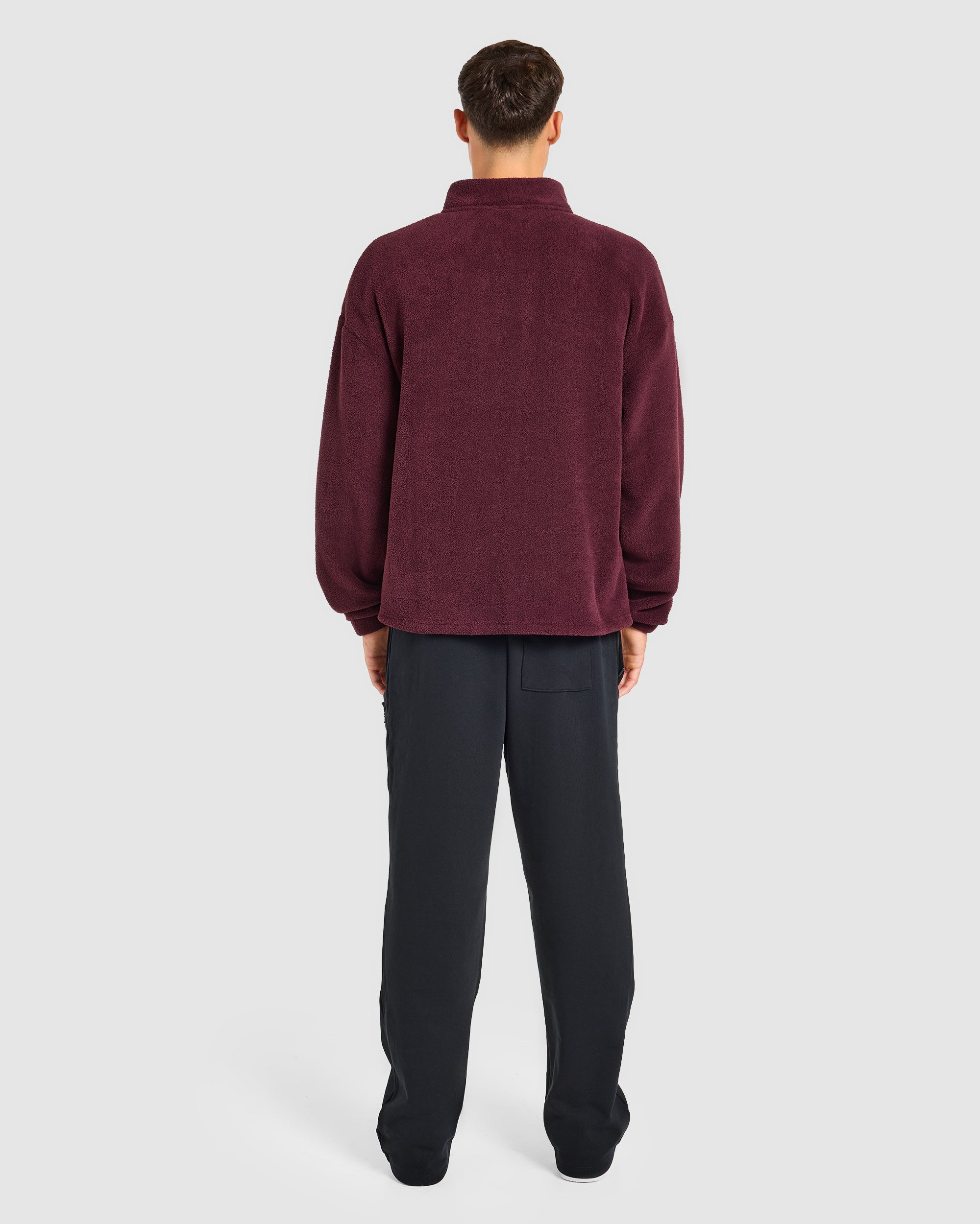 Essential 1/4 Zip Fleece - Dusty Plum