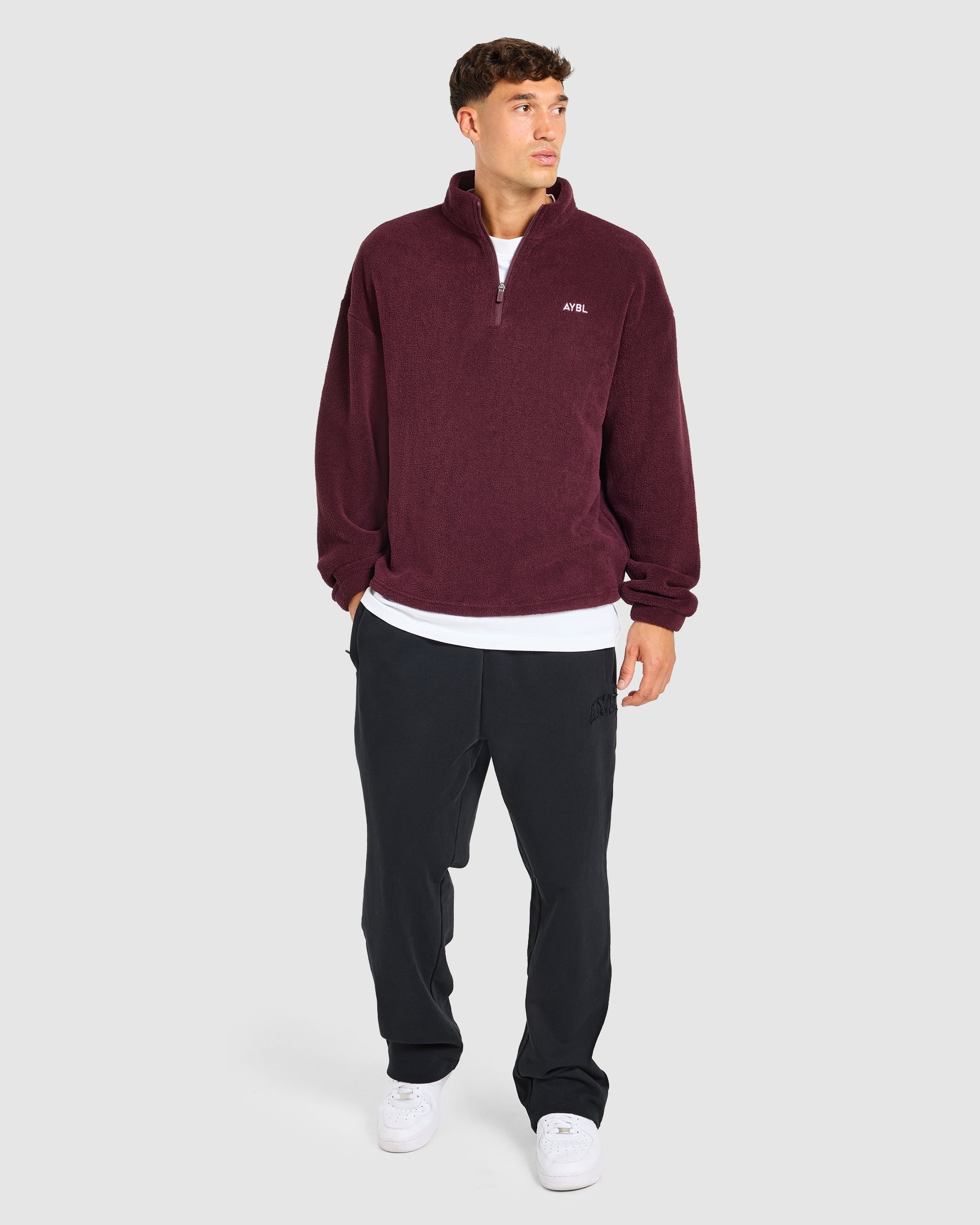 Essential 1/4 Zip Fleece - Dusty Plum
