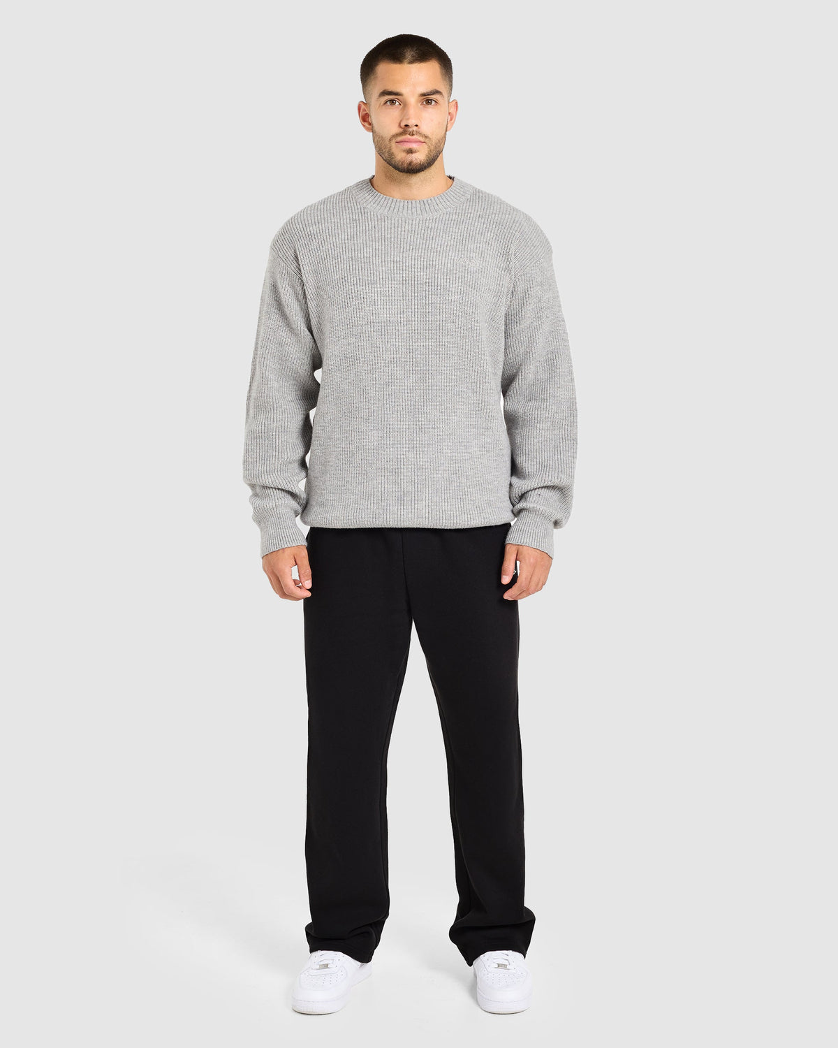 Signature Knitted Sweater - Gris Marl