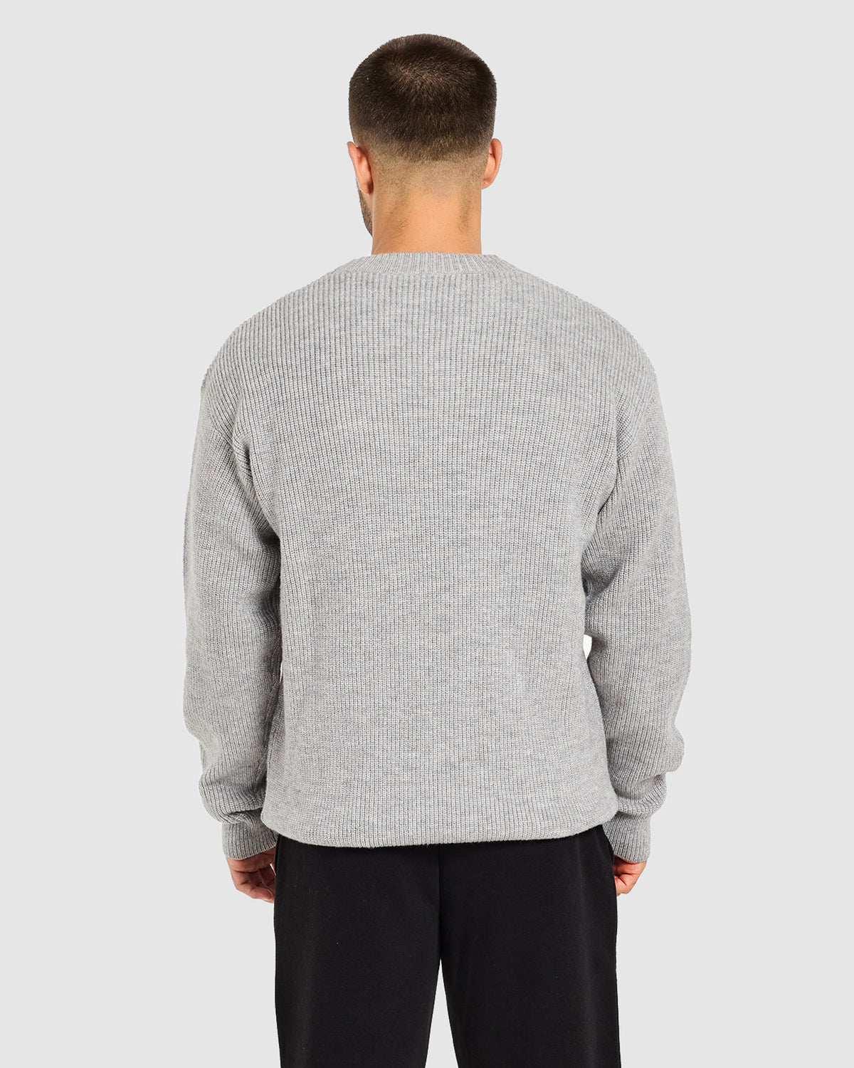 Signature Knitted Sweater - Gris Marl