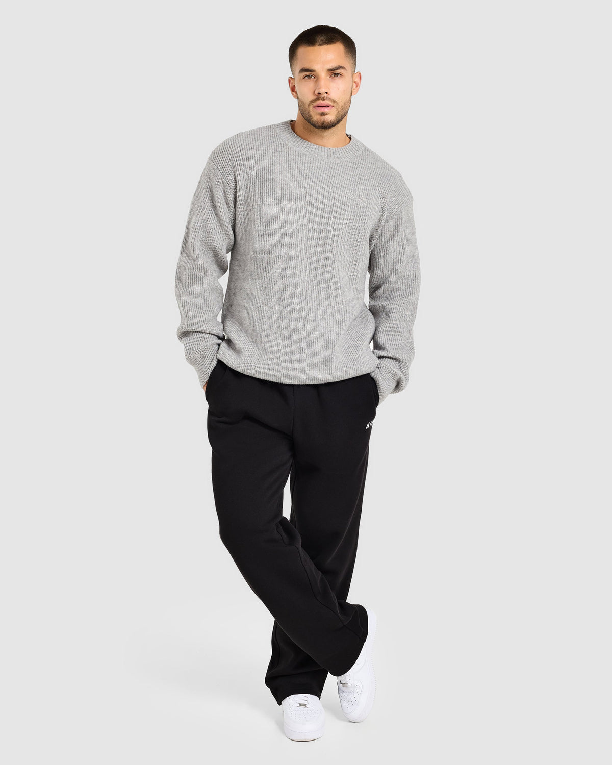 Signature Knitted Sweater - Gris Marl