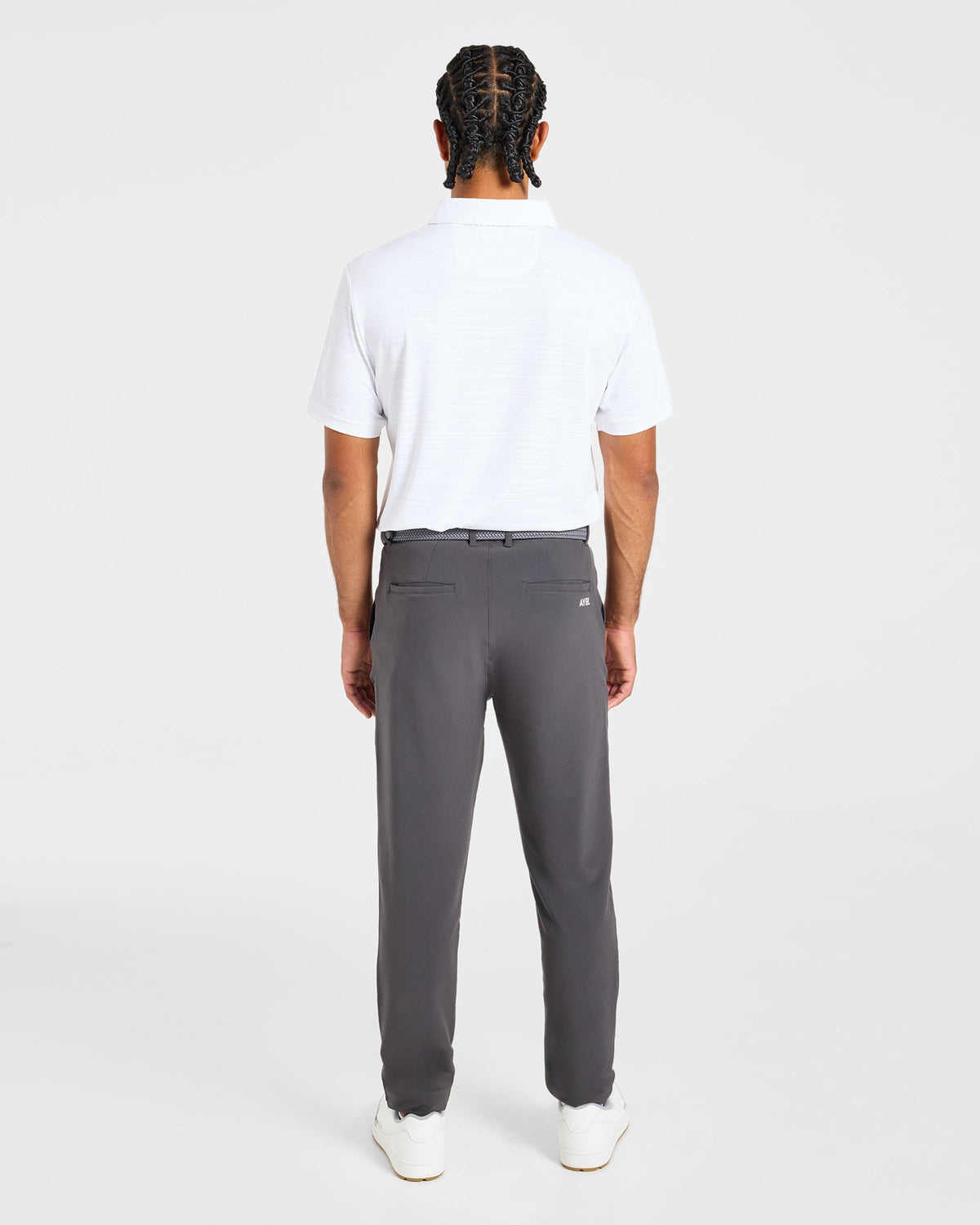 Precision Textured Stripe Polo - Off Blanc
