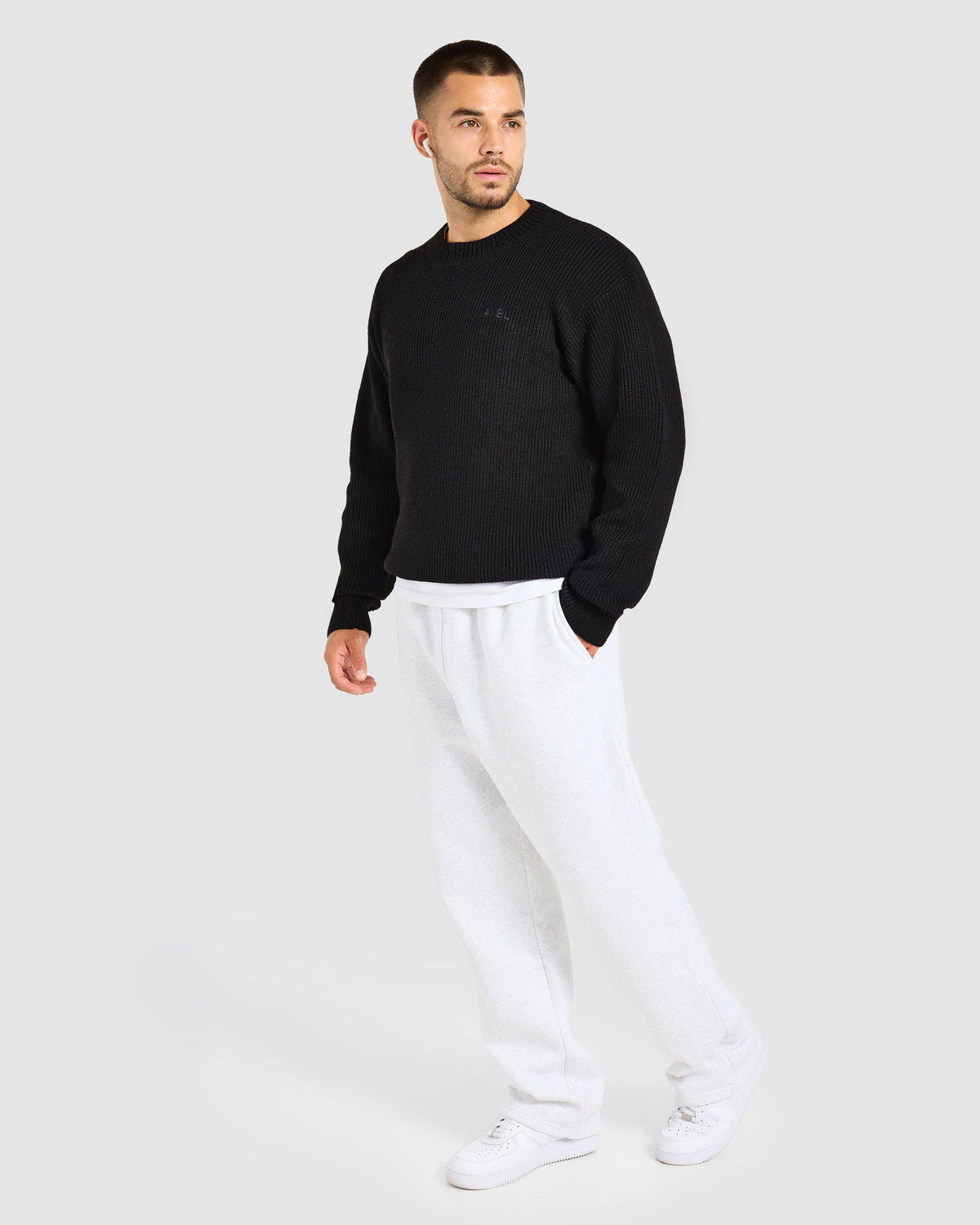Signature Knitted Sweater - Noir
