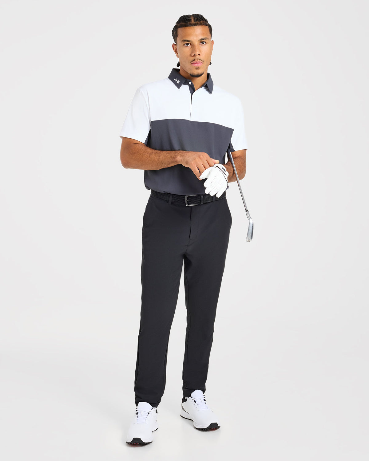 Precision Block Polo - Charcoal